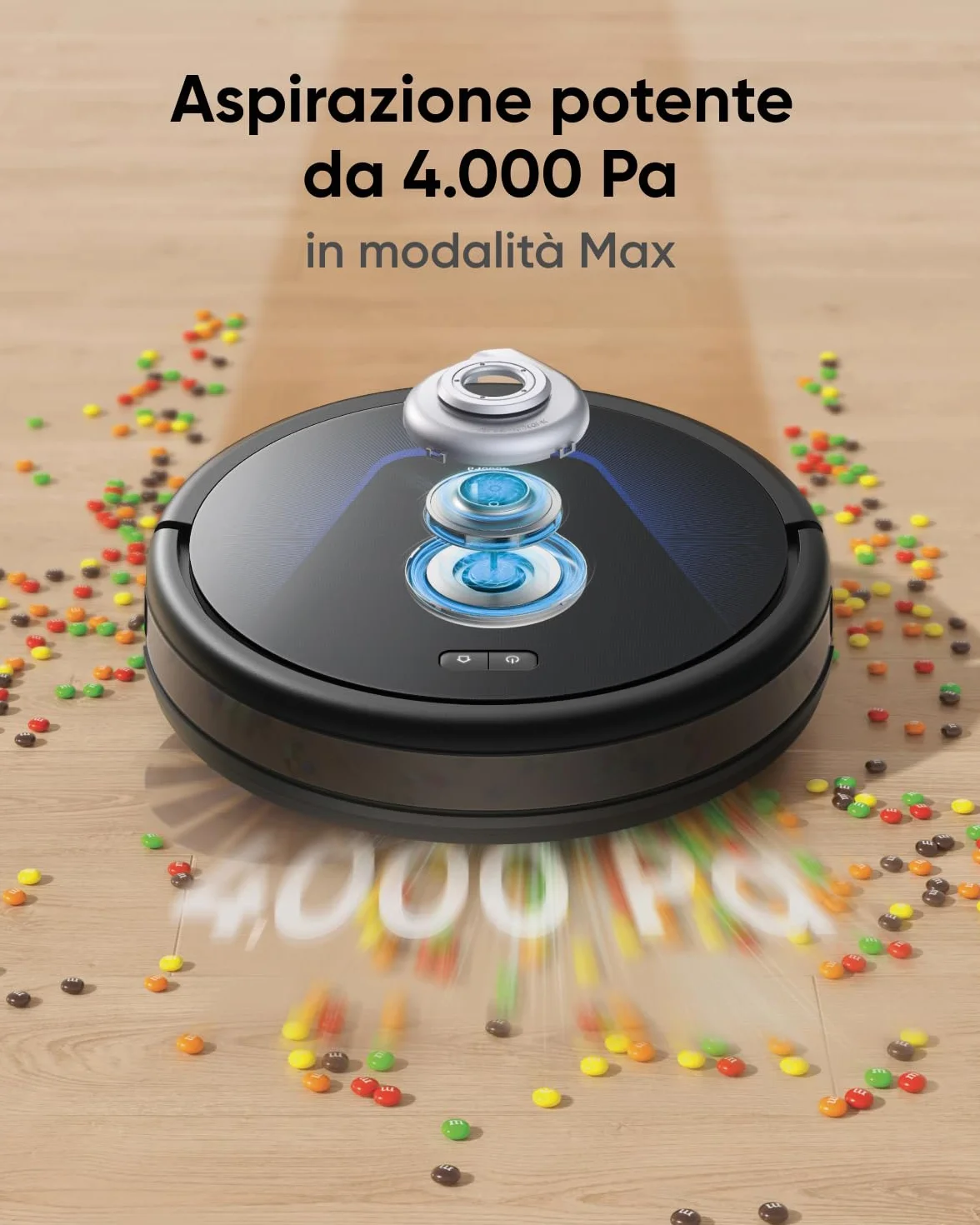 eufy G50 Aspirateur Robot 4000 Pa Navigation Dynamique Brosse Dégraissante Pro Reconditionné