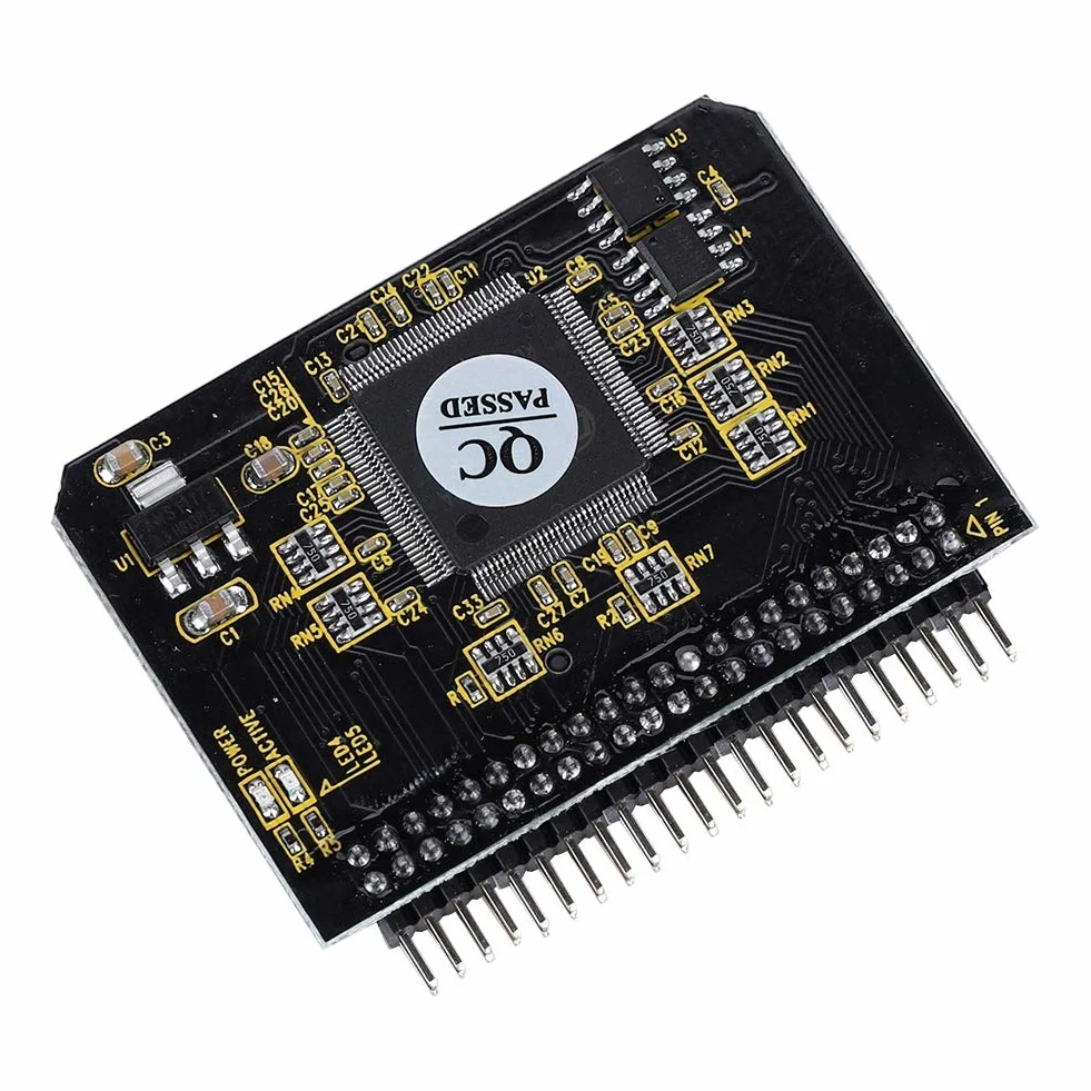 Diyeeni 44-pinowy męski adapter karty IDE do SD, adapter SD na IDE SD/SDHC/SDXC/MMC na adapter IDE do systemu DOS / NT4 / 98SE / ME / 2000 / XP/VISTA/MAC/Linux.