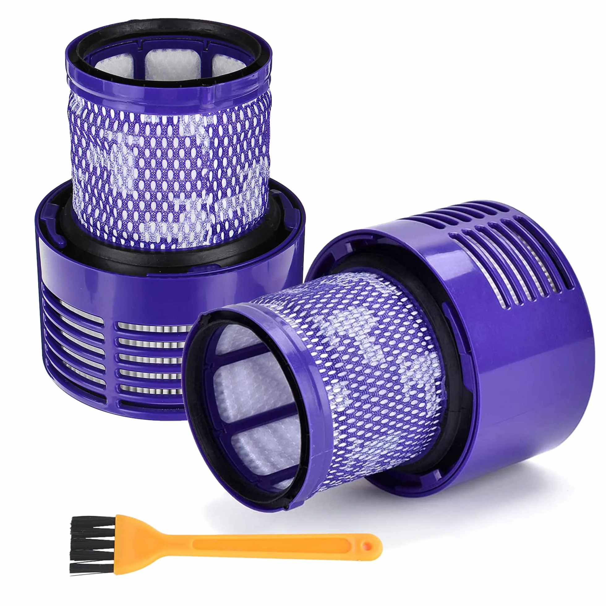 Lot de 2 Filtre pour Aspirateur Dyson V10 SV12, Lavable Réutilisable