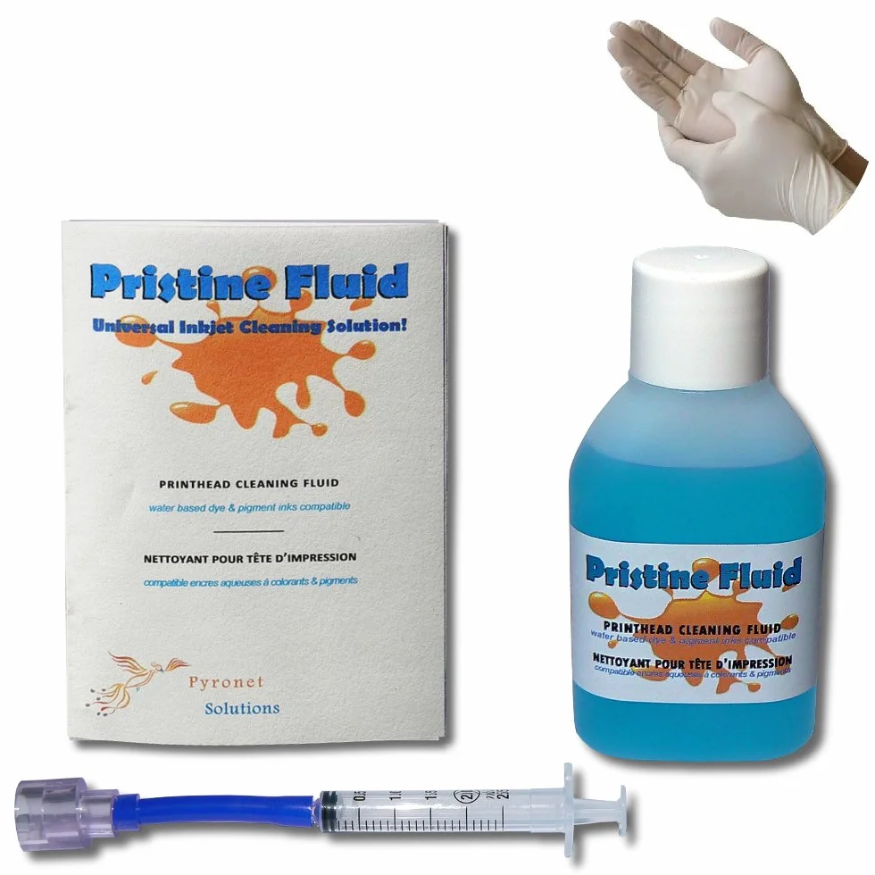 Kit de nettoyage Pristine Fluid pour imprimante Canon, HP, Kodak 50 ml