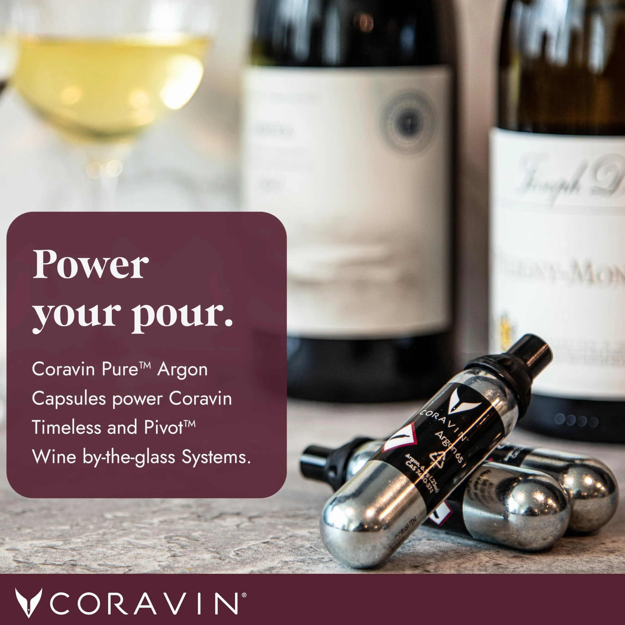 Coravin - Timeless Three+ Système de Préservation du Vin | Facile à Utiliser, Protège Le Vin de l’Oxydation Pendant Plus de 2 Ans | 2 Bouchons à Vis & Bouchon Aérateur Inclus, Noir