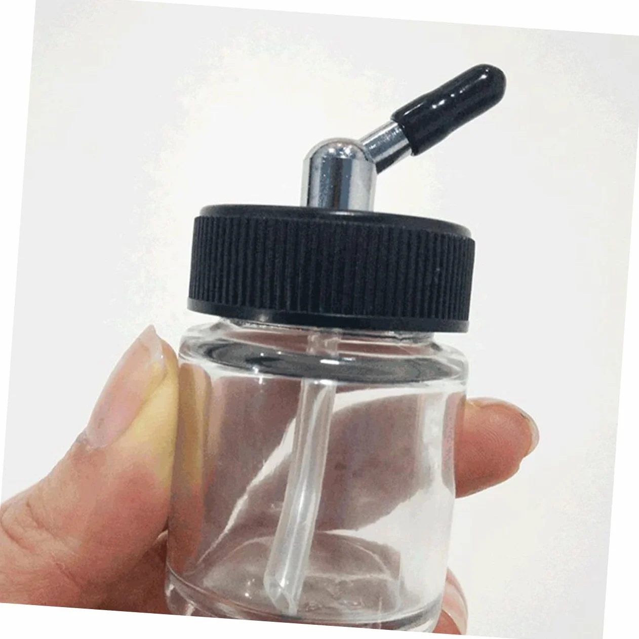 ORFOFE 20 szt. Nakrętki do Butli Airbrush Zastępcze Plastikowe Dysze do Pistoletu Natryskowego Akcesoria