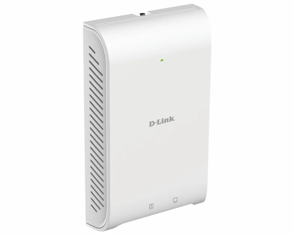 D-Link DAP-2622 Nuclias Connect Wireless AC1200 Wave 2 In-Wall PoE Access Point, wewnątrz, płyta ścienna, MU-MIMO, wiele trybów pracy, Gigabit, PoE Out, proste scentralizowane zarządzanie