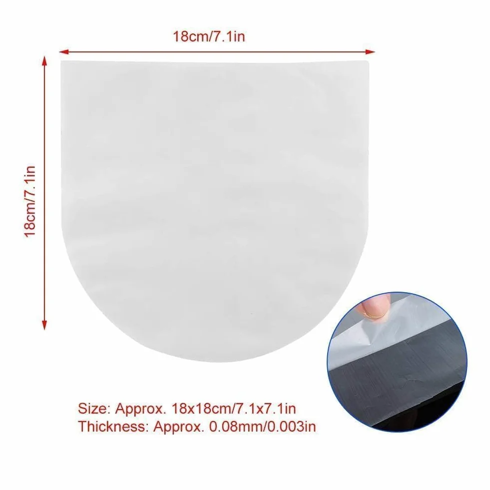 Cyrank 100pcs Vinyle Manchon Intérieur Antistatique 7in LP Transparent Housse de Protection