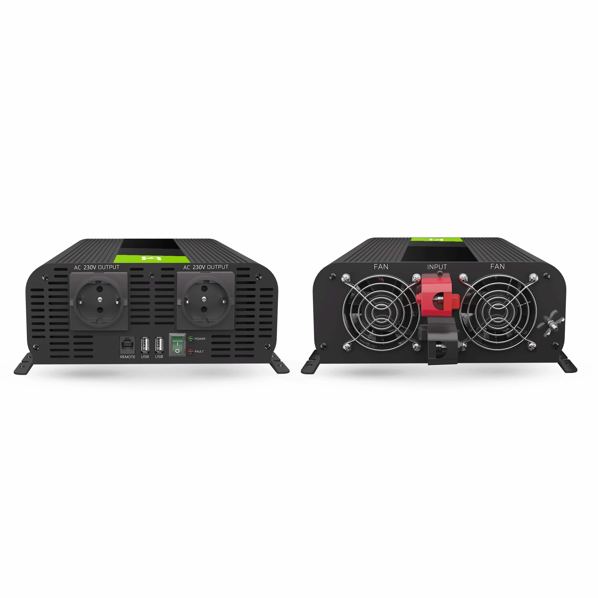 Green Cell PRO 2000W/4000W 12V do 230V Volt Czysty Sinus sinusoida Przetwornica Inwerter napięcia samochodowa Falownik solarny Konwerter prądu przemiennego Czysta fala sinusoidalna Przetwornik DC AC