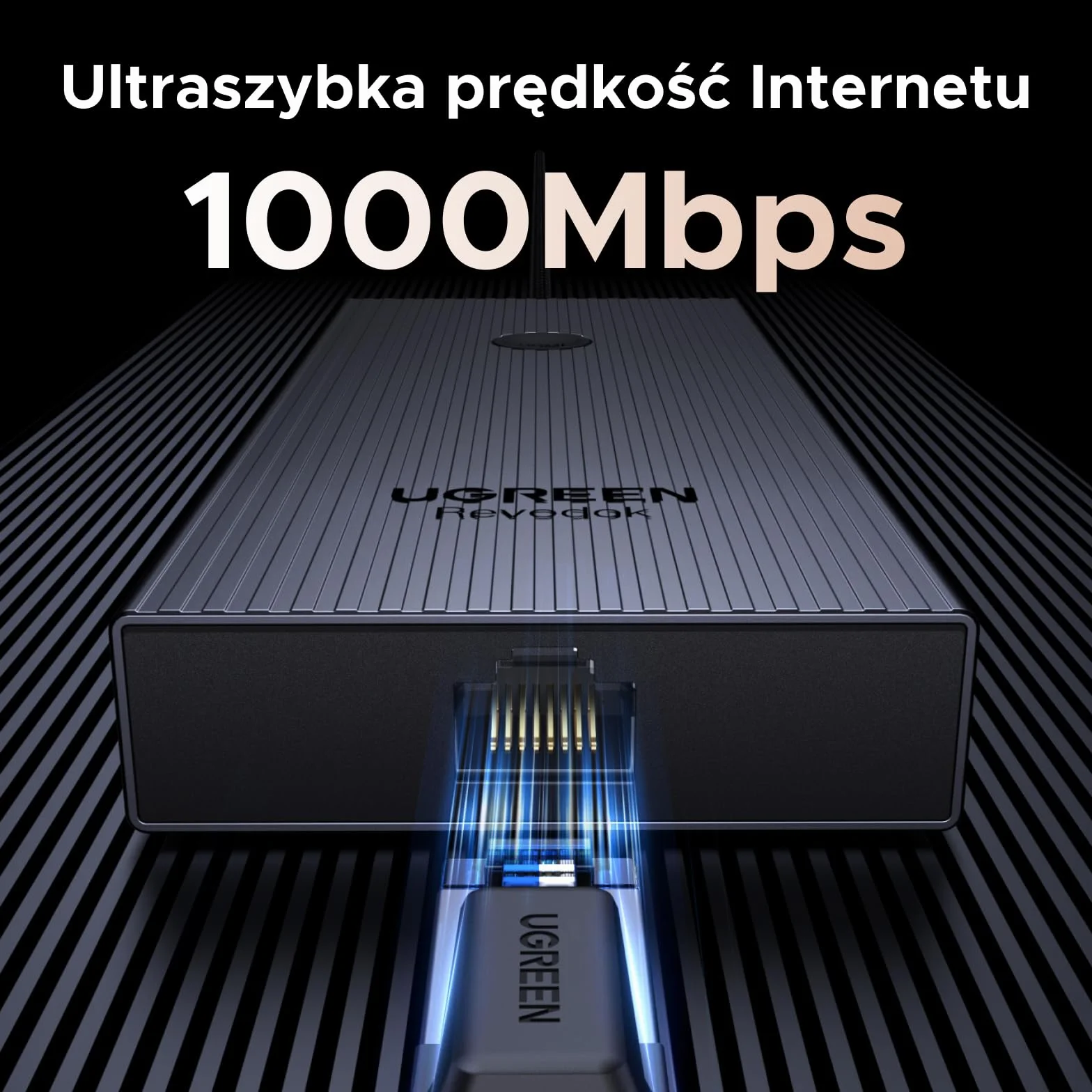 UGREEN Revodok Pro 1091 koncentrator USB C, 10 Gbps, adapter USB C z 4K HDMI, Gigabit Ethernet, USB 3.2 10 Gb/s, czytnik kart SD/TF, PD 100 W, kompatybilny z MacBook, Surface, iPad Pro itd.