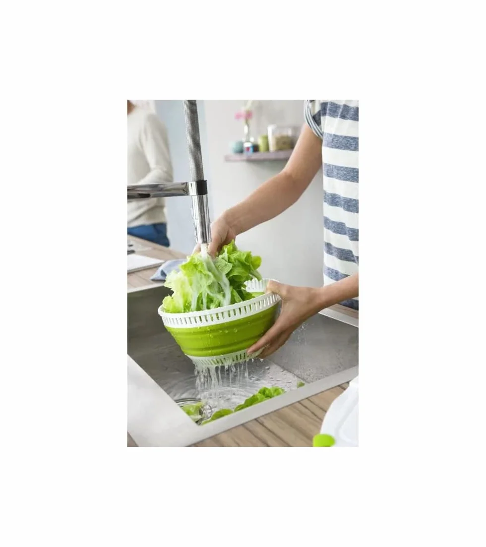 Moulinex Essoreuse à salade rétractable 4 L, Vert