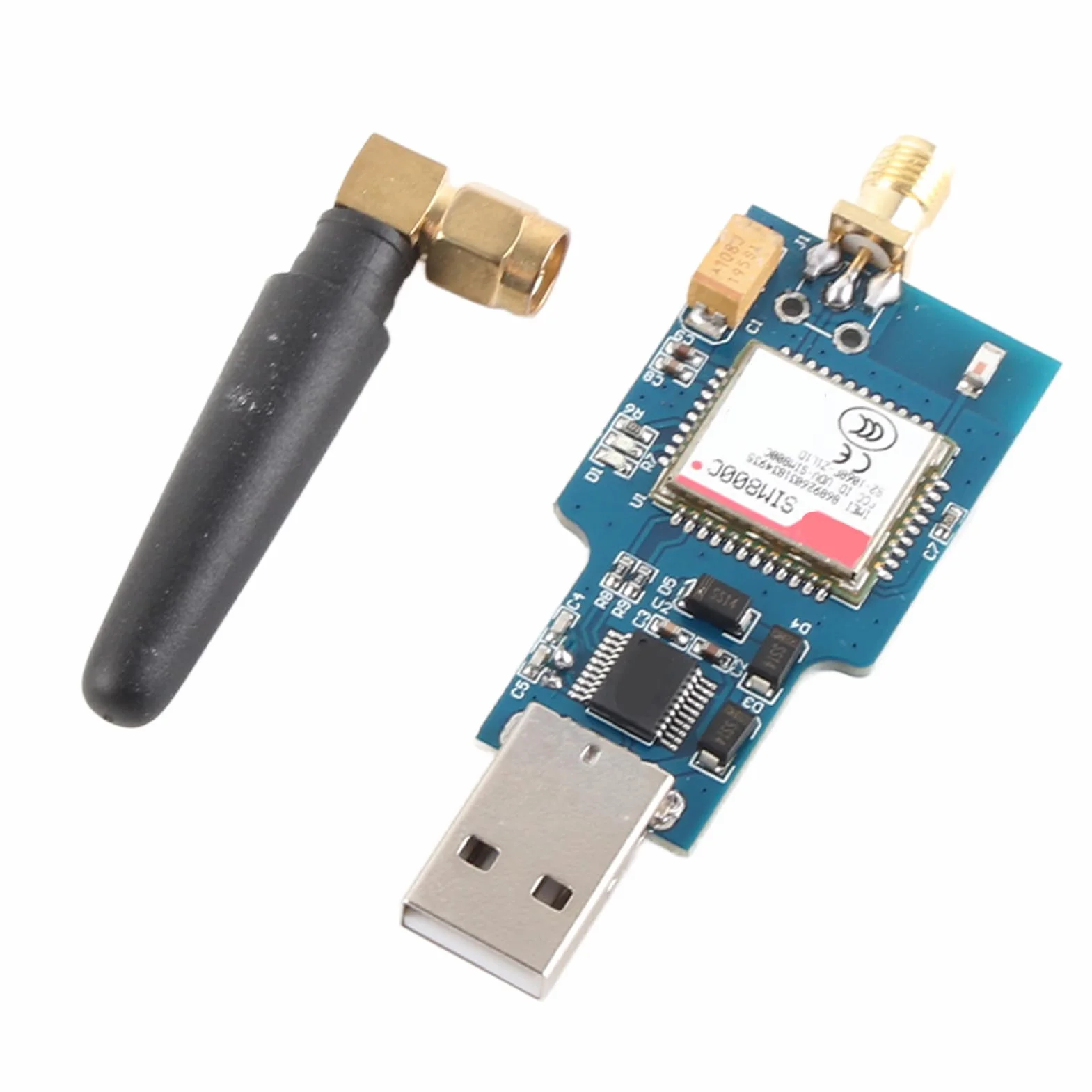 Module SIM800C USB vers GSM pour Données Vocales SMS GPRS TTS