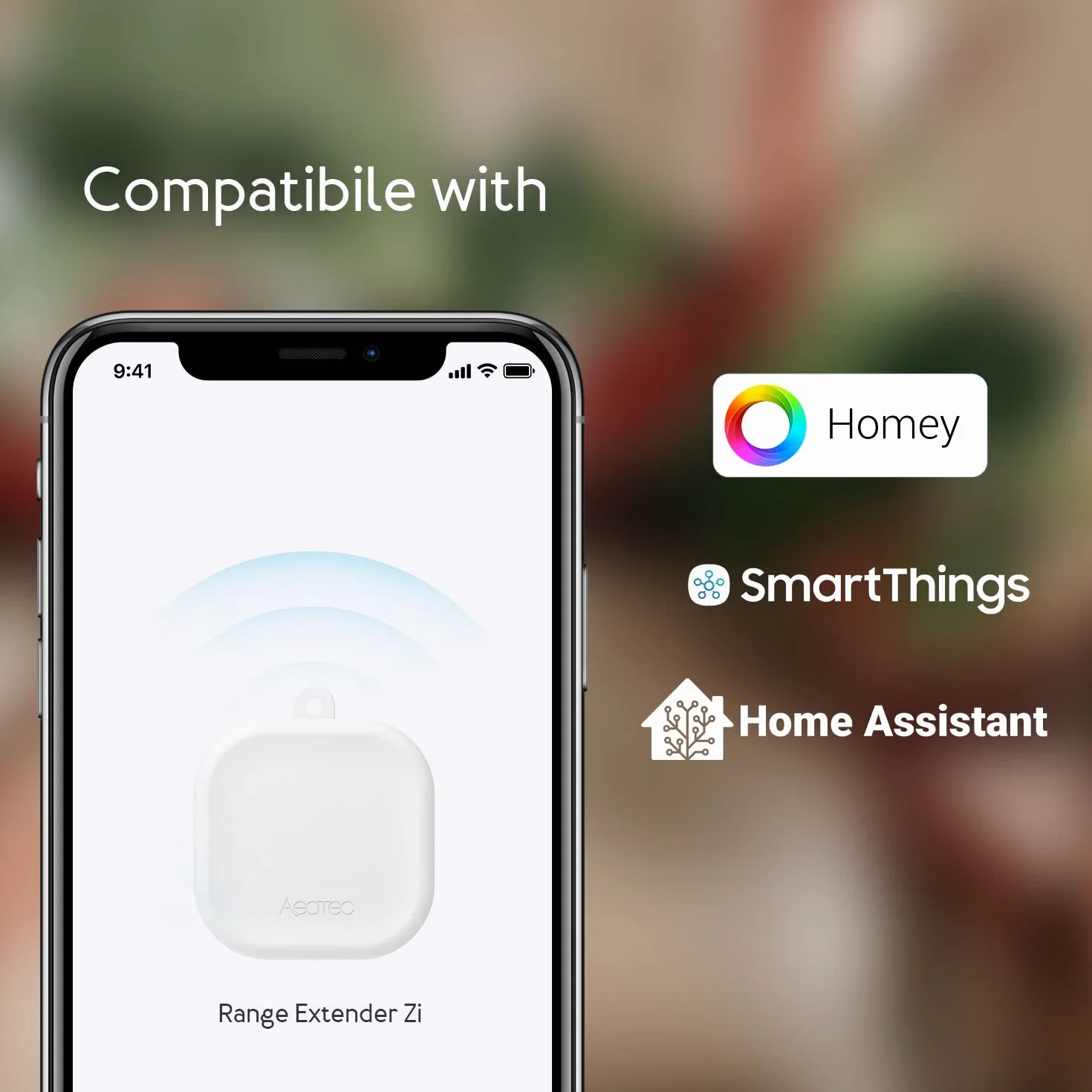 Aeotec Range Extender Zi | wzmacniacz Zigbee | zwiększenie zasięgu | Zigbee | kompatybilny z Homey, SmartThings, Home Assistant | AEOZZGA001