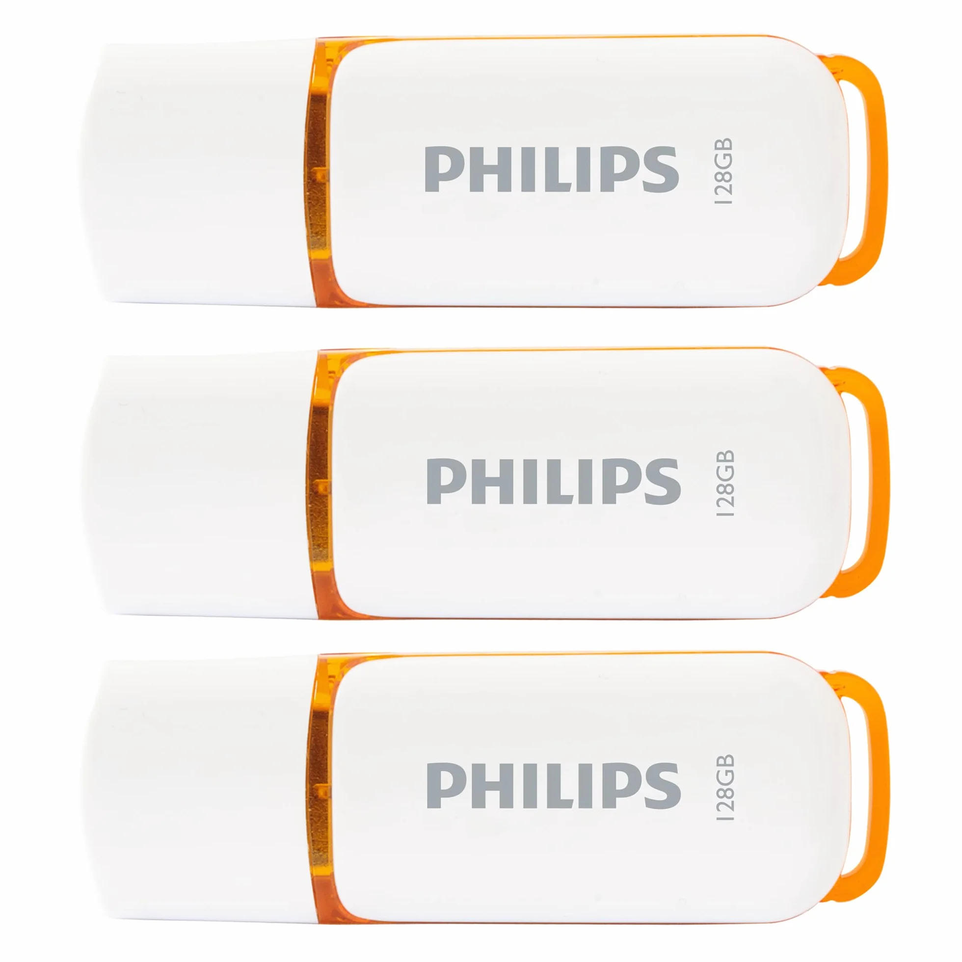 Philips Snow Edition High Speed pamięć flash USB 2.0 3x 128 GB do komputerów PC, laptopów, przechowywania danych, prędkość odczytu do 25 MB/s