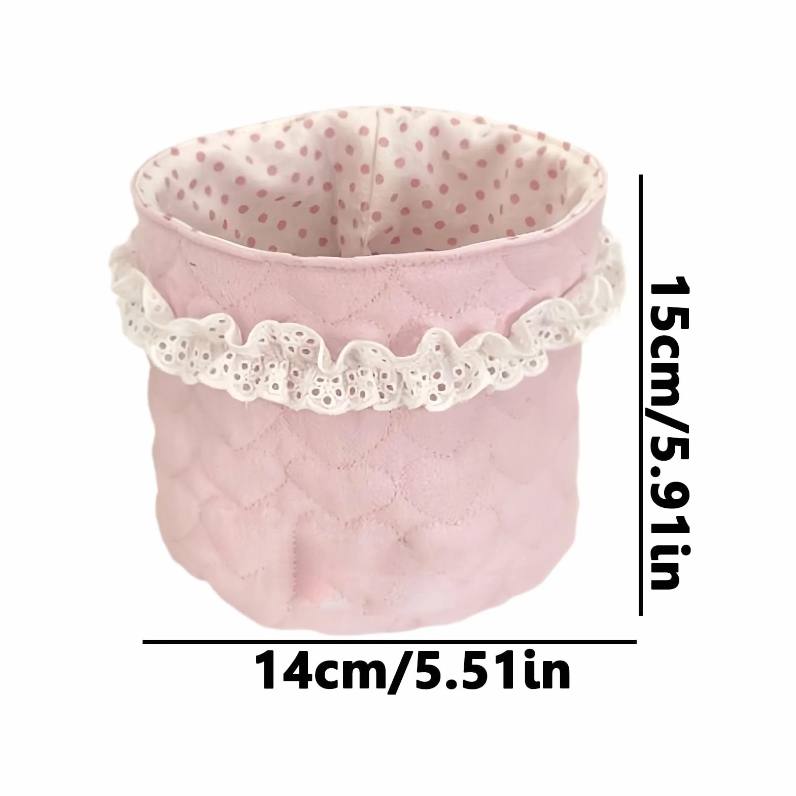 Panier de rangement en dentelle tissu pour armoire salle de bain articles de toilette maison