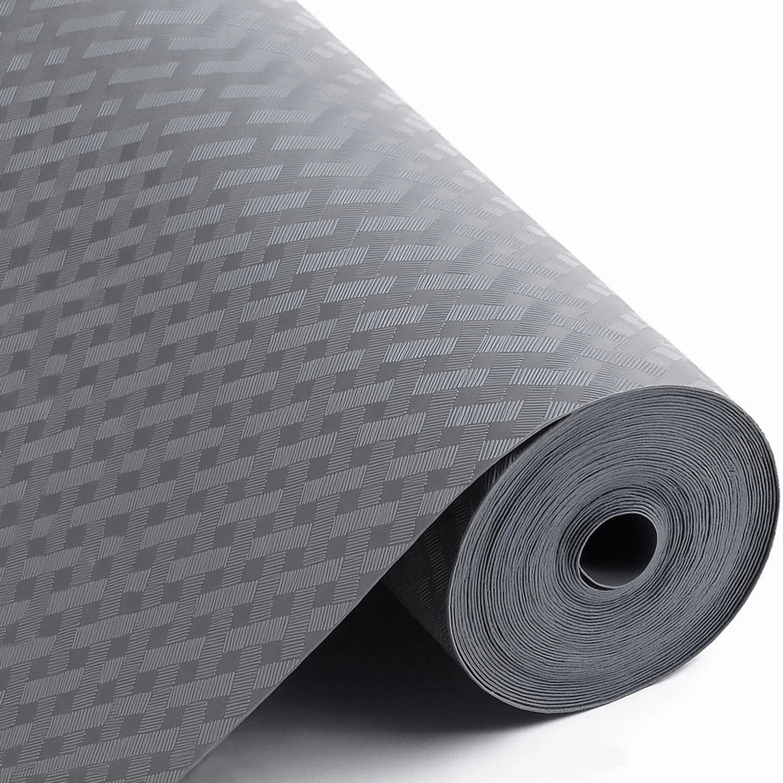 Tapis Fond de Tiroir Antiderapant 44x600cm EVA Imperméable Protection Tiroir Placard Cuisine Gris