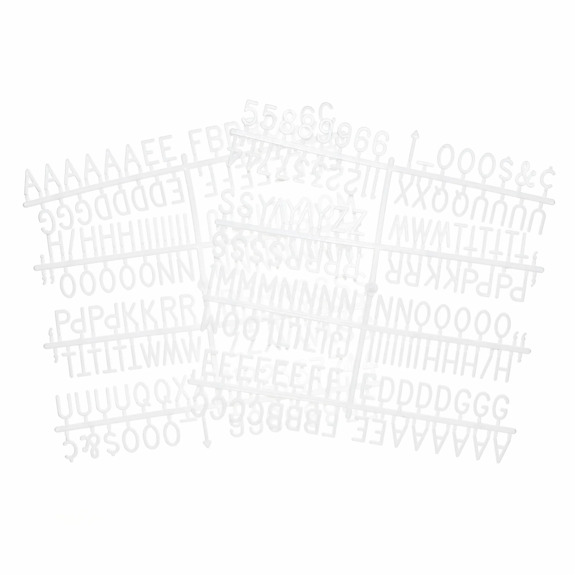 Tableau en feutre à lettres 294 pièces avec chiffres symboles 25,4 cm cadre en bois violet