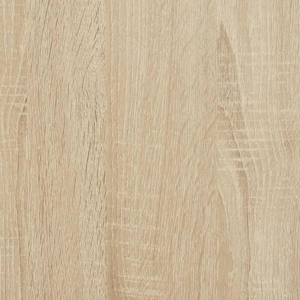 vidaXL Armoire à Disques, Support de Tourne-Disque, Armoire Latérale avec Rangement, Buffet de Salon, Moderne, Chêne Sonoma Bois d'Ingénierie