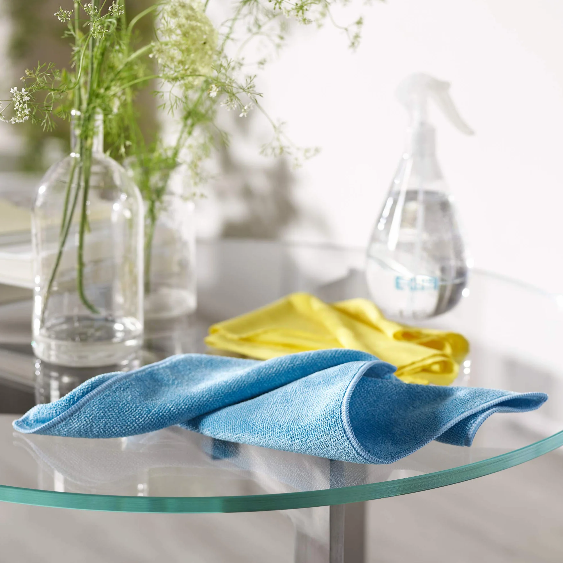 E-Cloth Chiffon de nettoyage multi-usage, Microfibre, Bleu, Pack de 10