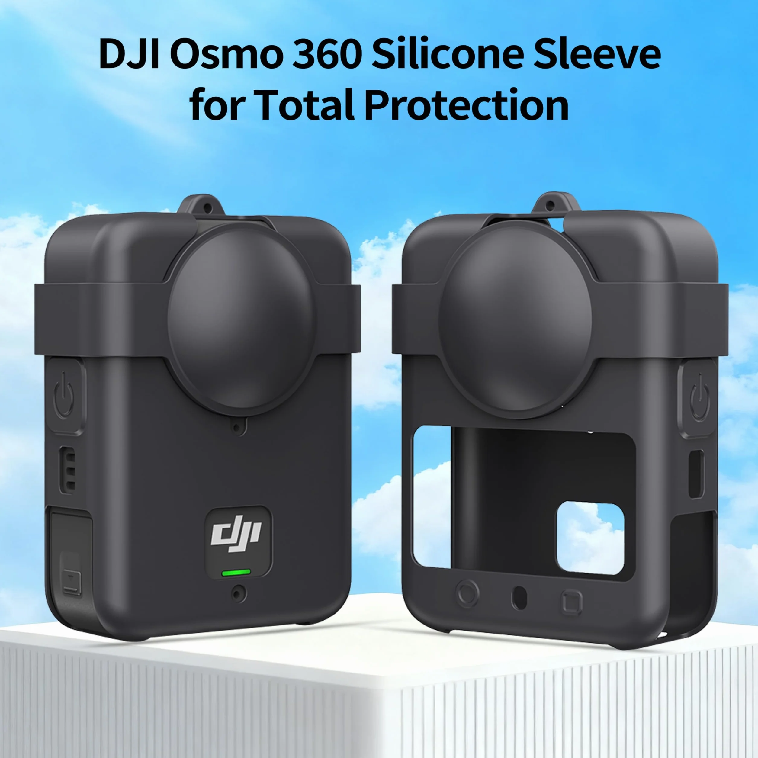 Silikonowe etui do DJI Osmo 360, miękkie silikonowe etui ochronne na aparat DJI Osmo 360, wszechstronna ochrona, konstrukcja odporna na uderzenia