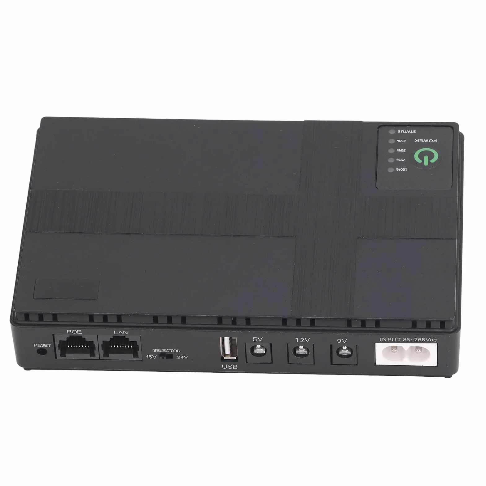 Mini UPS Battery Backup, zasilacz bezprzerwowy 10400mAh 18Wh z wyjściem DC 12V 9V 5V 2A do routera bezprzewodowego, modemu, oświetlenia LED, kamery bezpieczeństwa, smartfona