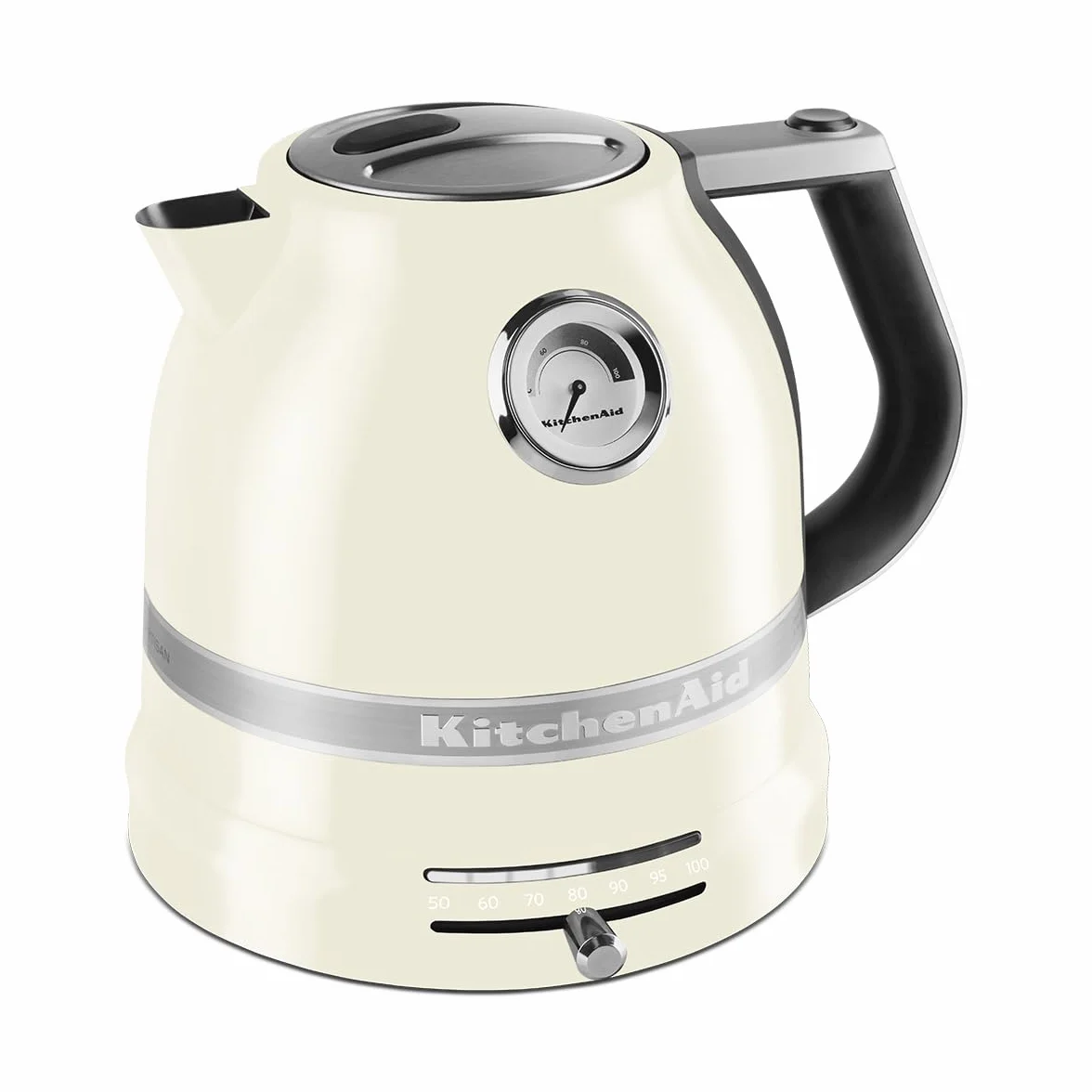 KitchenAid Bouilloire Électrique - Artisan - Température Réglable - 1,5 L - Crème
