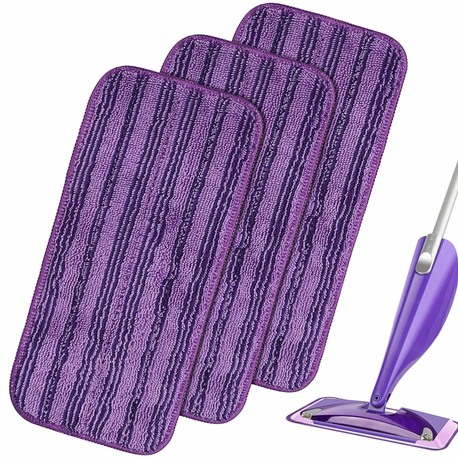 Lingettes Reutilisable Swiffer WetJet Wood, Serpillières Microfibre Remplacement, Chiffon Rechange Wet Jet Balai Spray