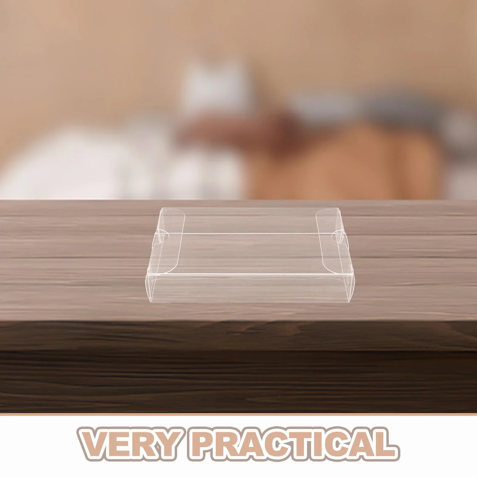 NUOBESTY Étui de Cassette Audio en PVC Transparent Lot de 10 Boîtes de Rangement Protection Anti-Poussière