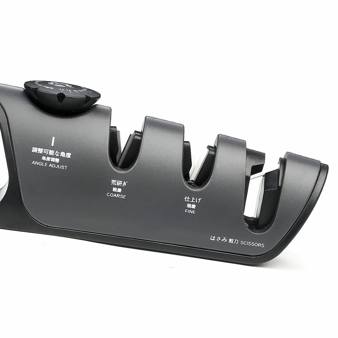 MITSUMOTO SAKARI Couteaux Professionnel 3 Niveaux Eguiseur de Couteau Japonais Poignée Angle Réglable Affuteur Multifonction Aiguiseur Cuisine Polissage