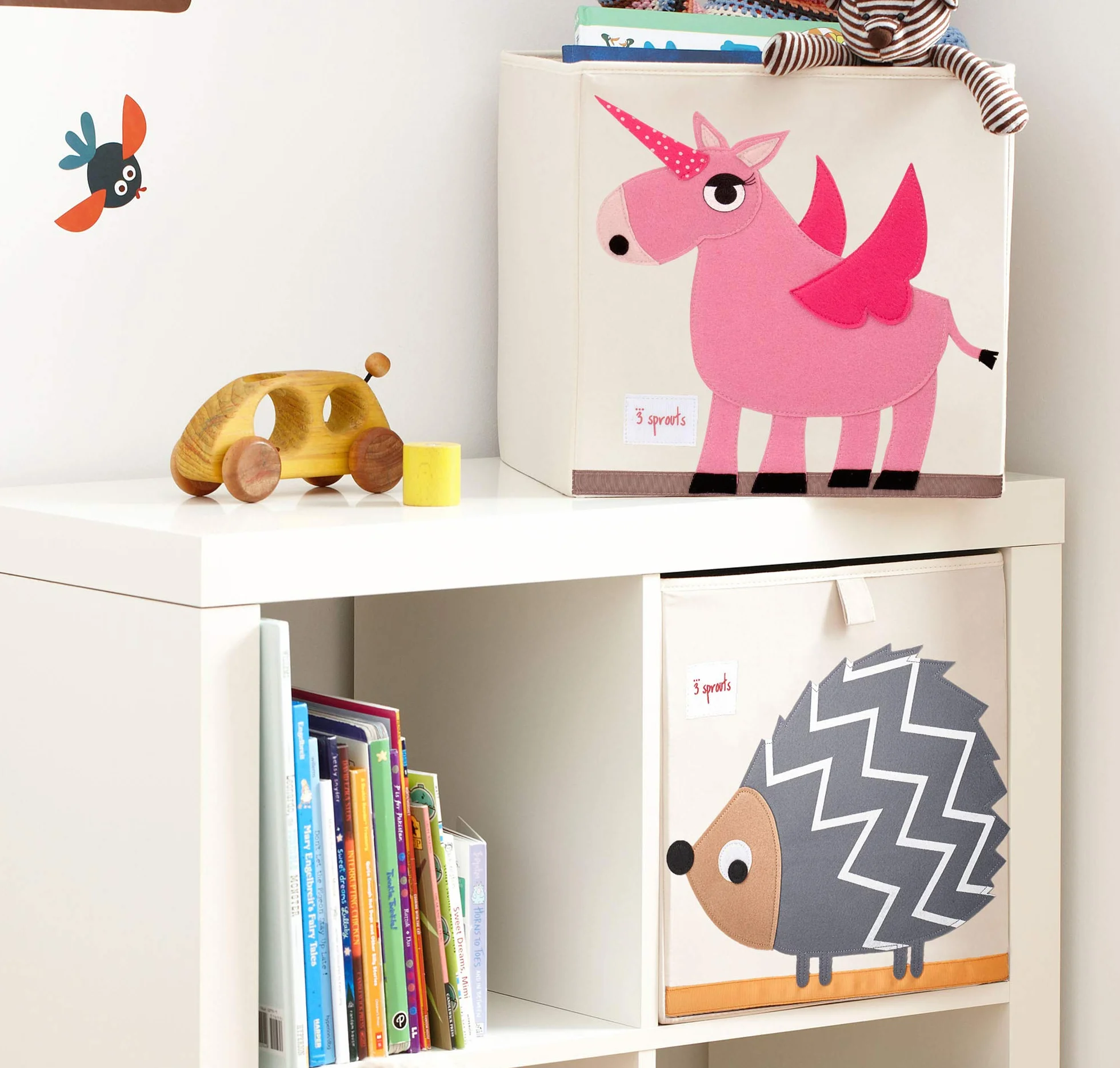 3 Sprouts Conteneur de Rangement Licorne 33x33x33 cm