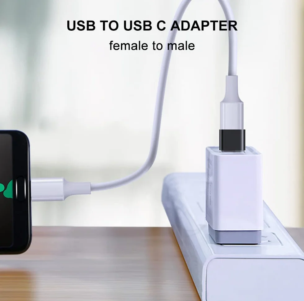 Lot de 4 Adaptateurs USB C vers USB 3.0 Mâle vers Femelle OTG Compatible MacBook iPhone 17/16/15 iPad Samsung Galaxy S25 S24 S23 A56 A16
