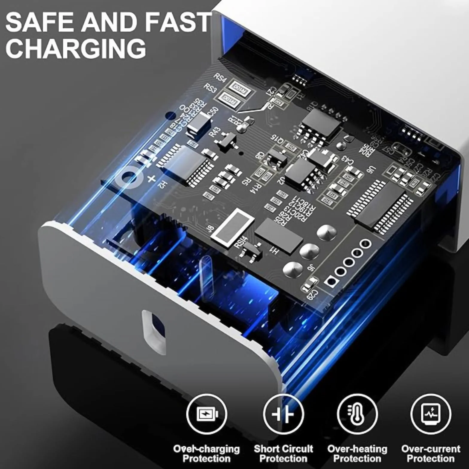 Chargeur USB C 25W Rapide Secteur Mural Alimentation Adaptateur pour iPhone 17 16 15 14 13 12 11 Pro Max XR XS