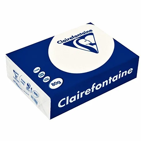 CLAIRALFA : Lot de 5 Ramettes 500 Feuilles Papier Blanc 80g - Format A5 : 148 x 210 mm