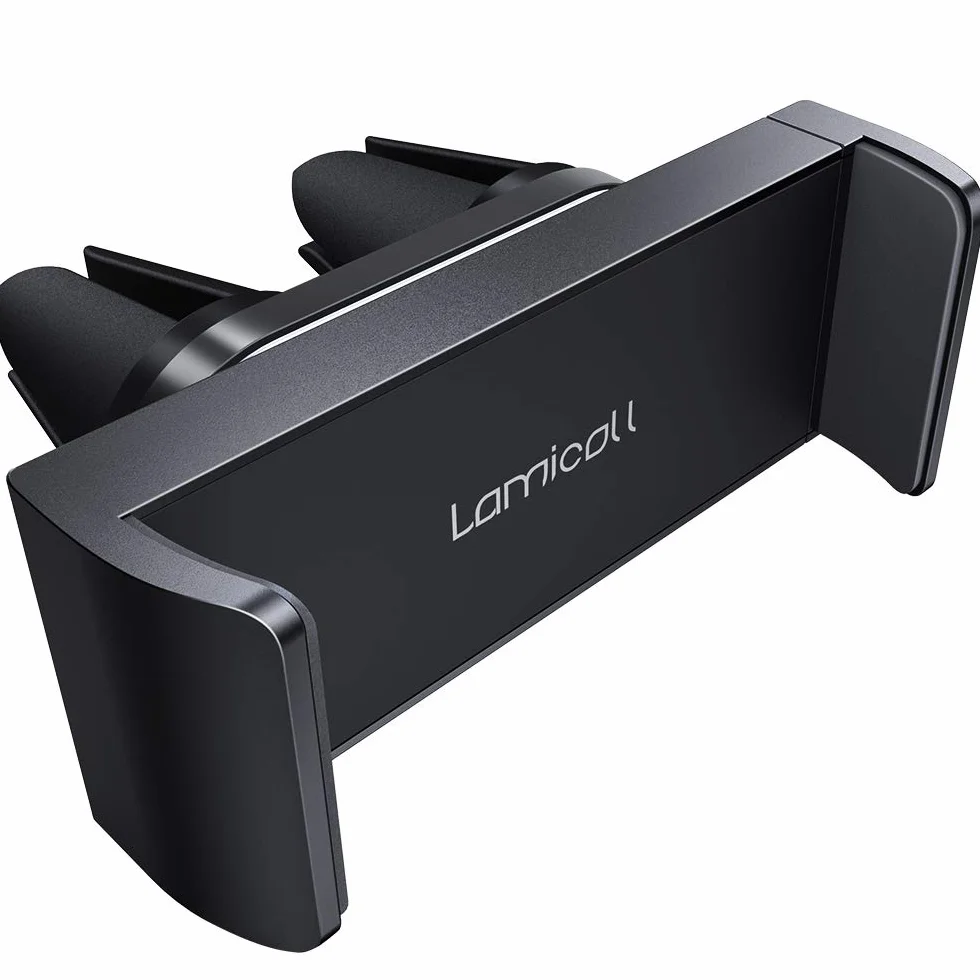 Lamicall Uchwyt samochodowy na telefon, uniwersalny uchwyt wentylacyjny - Uchwyt obrotowy 360 do iPhone 12 Pro Max, 11 Pro Xs XR X 8P 7 7P 6S, Samsung S10 S9, Huawei, więcej telefonów komórkowych