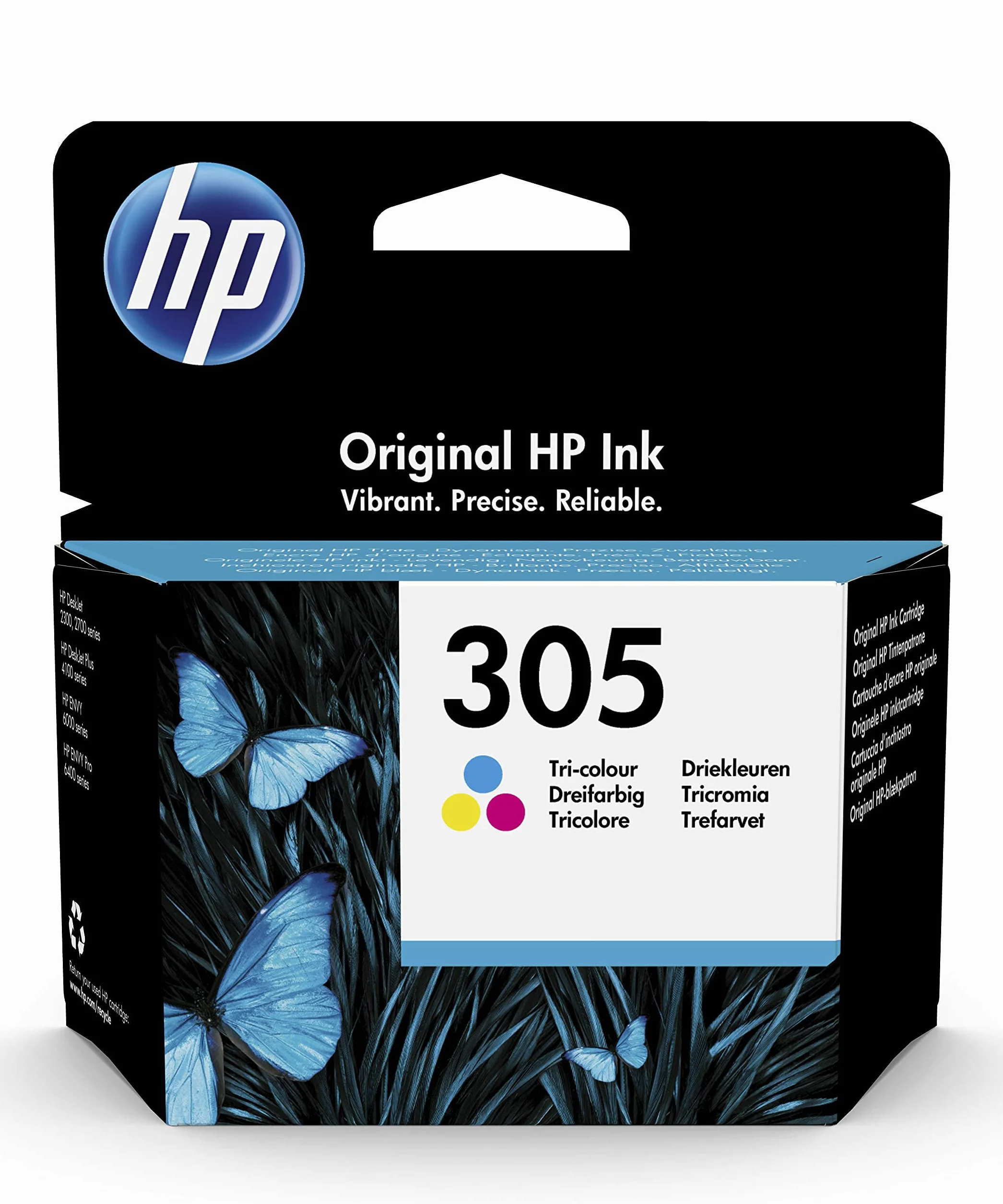 HP 305 Cartouche d'Encre Trois Couleurs Cyan/Magenta/Jaune (3YM60AE)