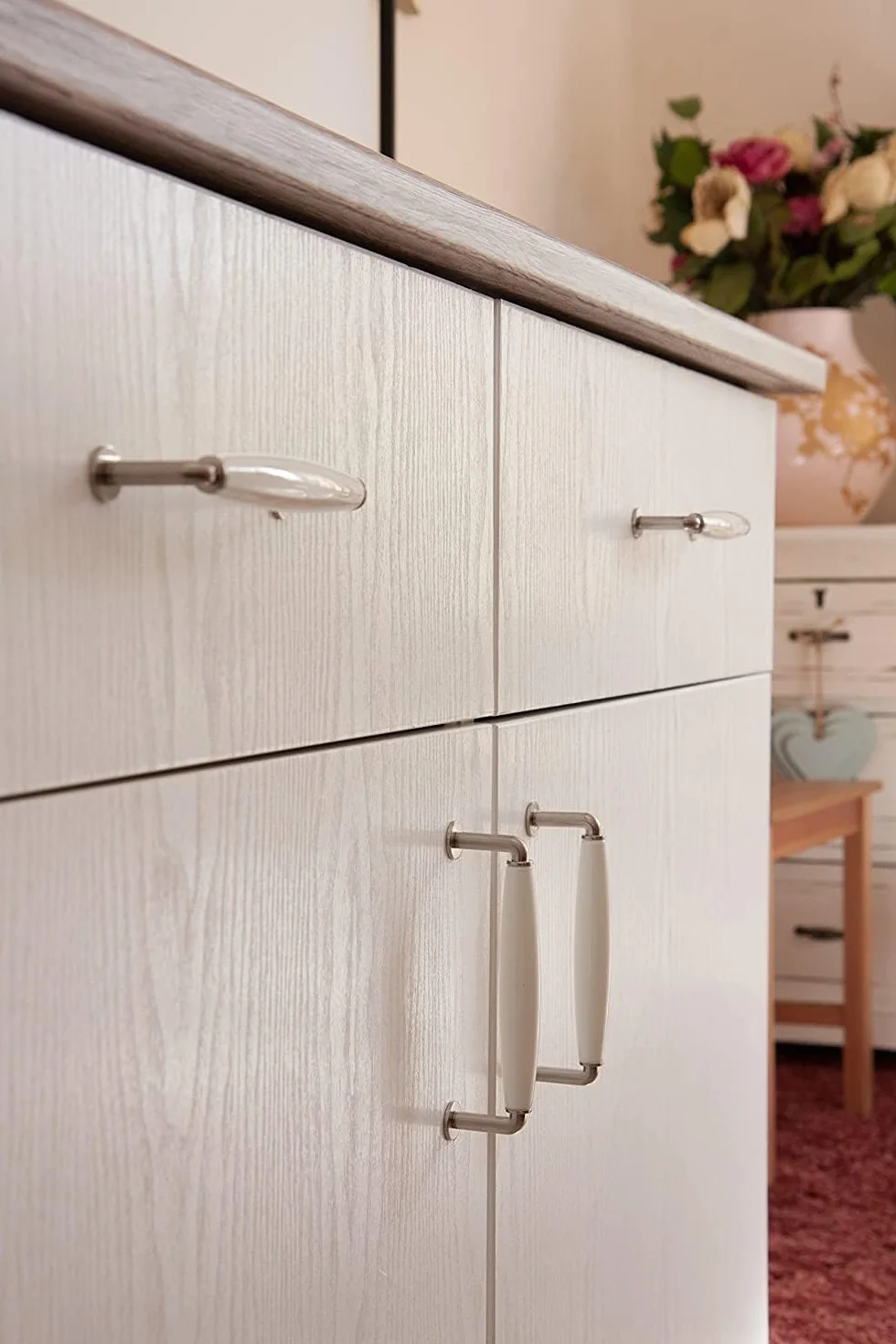 d-c-fix film adhésif décoratif Bois blanc 90 cm x 2,1 m meuble cuisine armoire