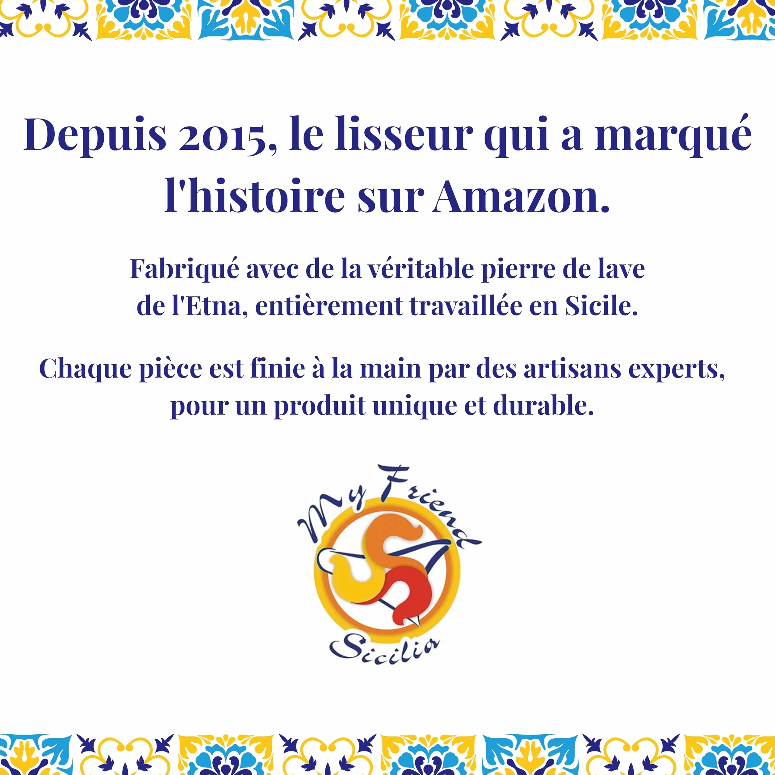 Plaque réfractaire pour pizza en pierre de lave de l'Etna 39x35x2 cm – Fabriqué en Italie Sicile - pour Four Traditionnel au Bois Barbecue Grill et Charbon
