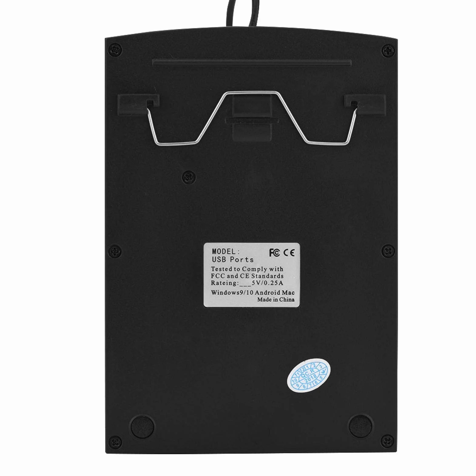 Wodoodporne Klawiatury Numeryczne USB, Klawiatura Numeryczna 19 Mini Klawiatura USB Obsługuje Każdy System Dla Laptopa, Komputera, Komputera Stacjonarnego, Notebooka, Laptop, Czarnego