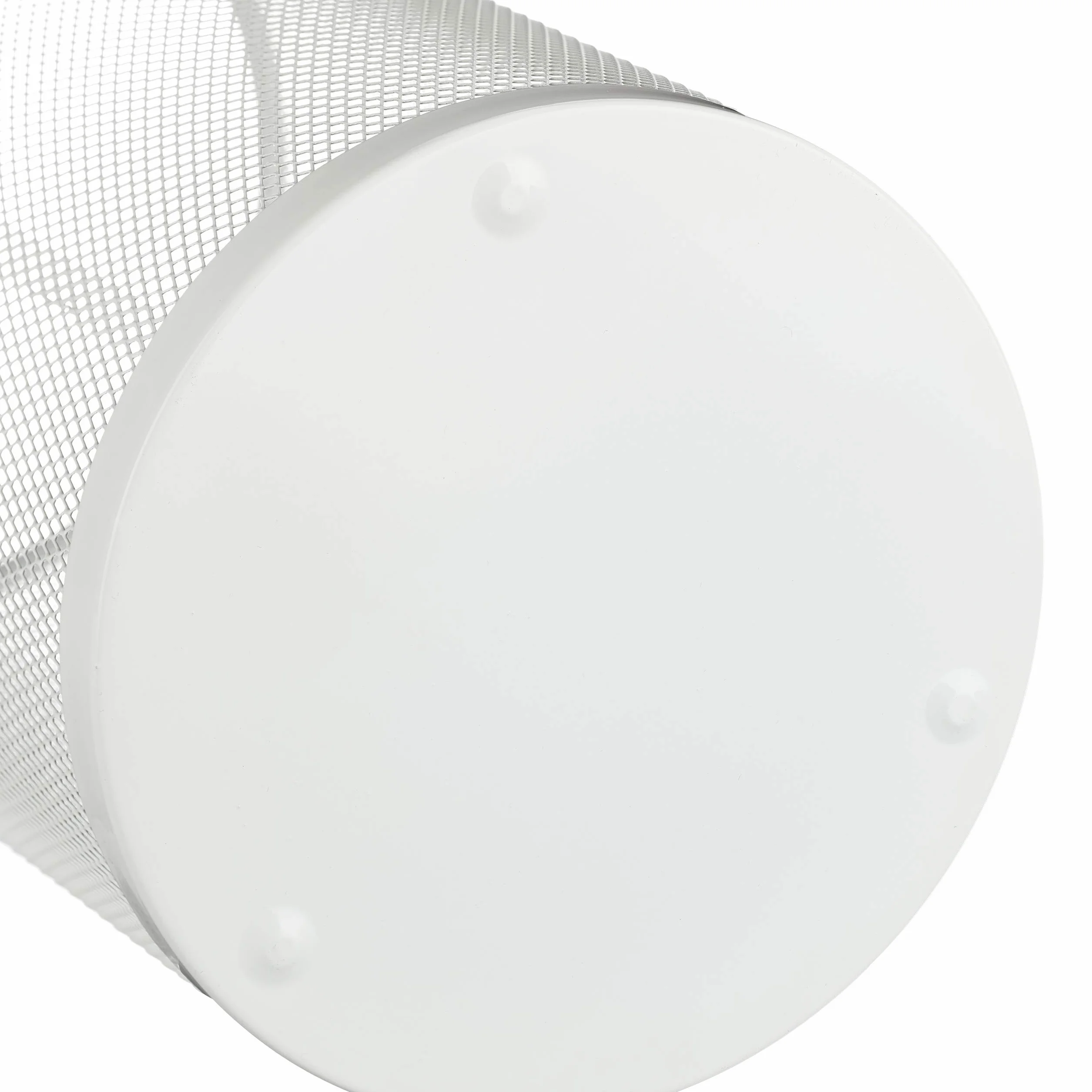 Relaxdays Porte-parapluie métal rond grille 49,5 x 26 cm blanc