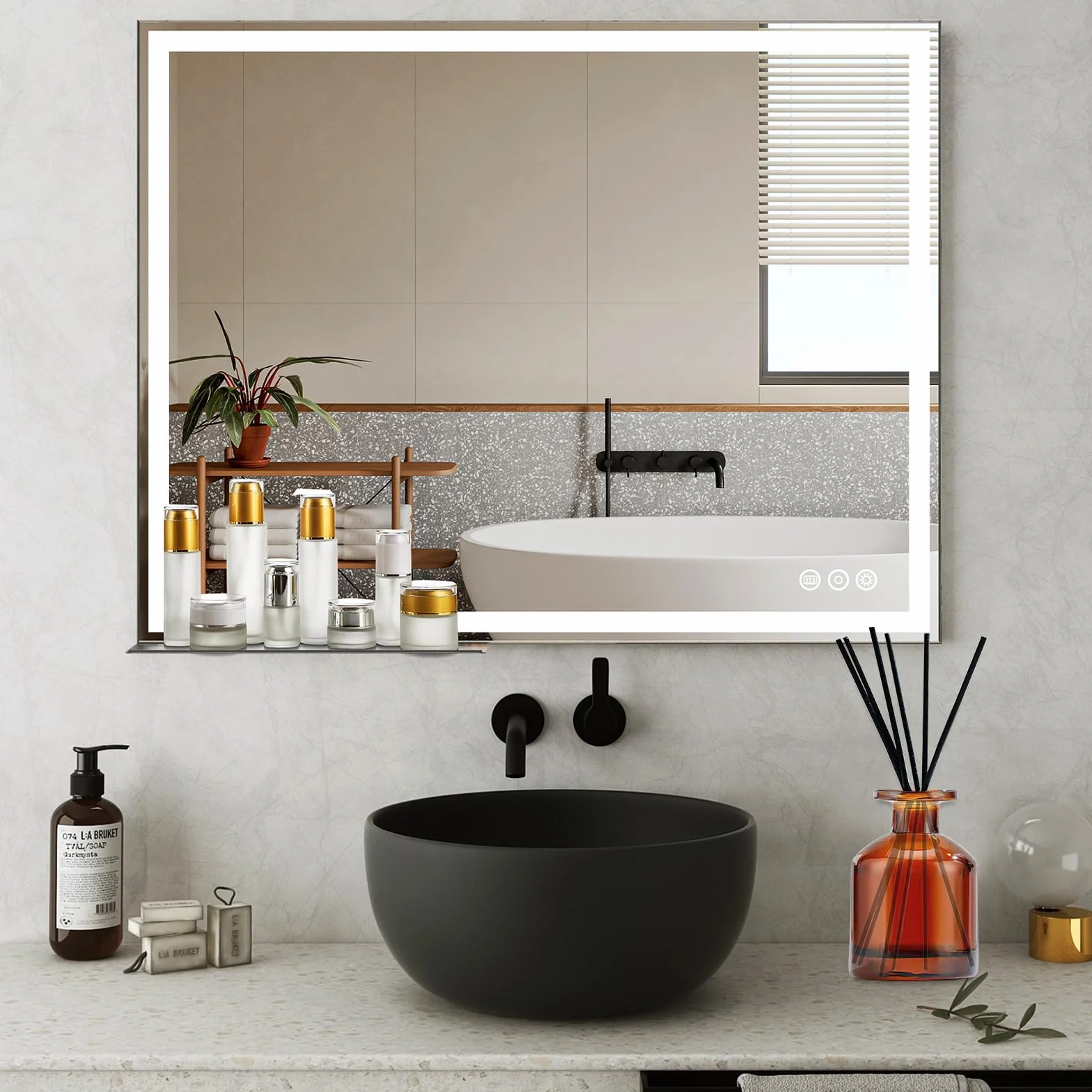 Diffuseur en Verre Vides 150ml, 2 Bouteilles pour Huiles Essentielles, Aromathérapie, Parfum, Décoration Maison (Marron)