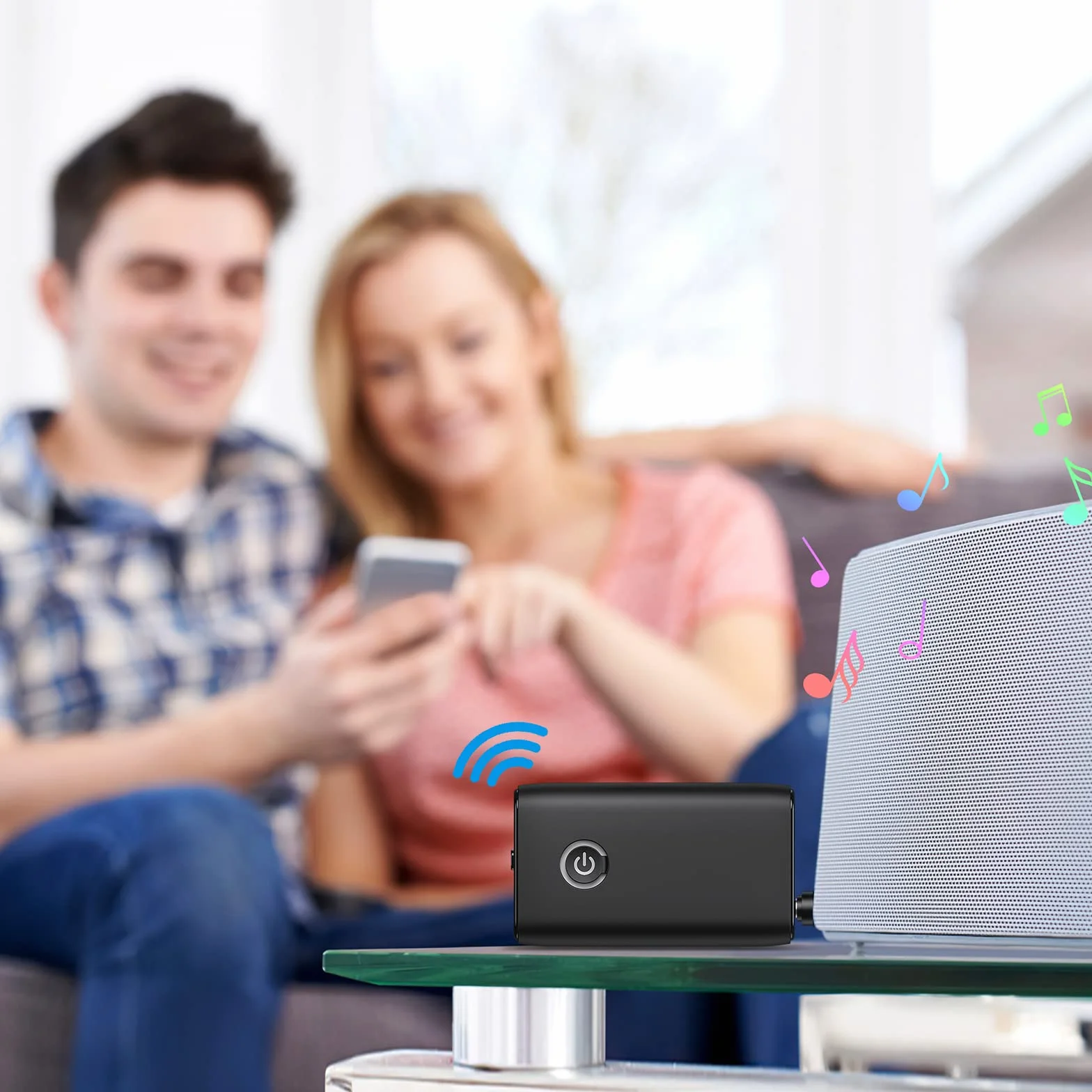 Nadajnik odbiornika Bluetooth, bezprzewodowy przenośny adapter Bluetooth 5.0, odbiornik nadajnik Bluetooth, odbiornik Bluetooth 2 w 1 do telewizora PC Słuchawki stereo