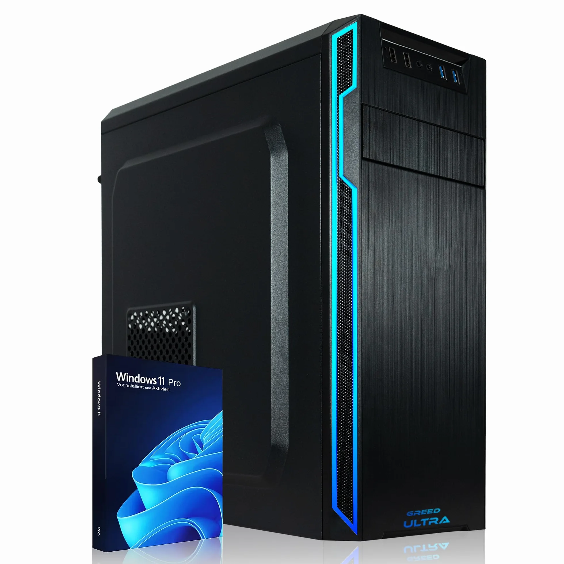 GREED Ultra PC Intel Core i7 4,0 GHz 16 Go RAM 1 To SSD + 1 To HDD Windows 11 Pro