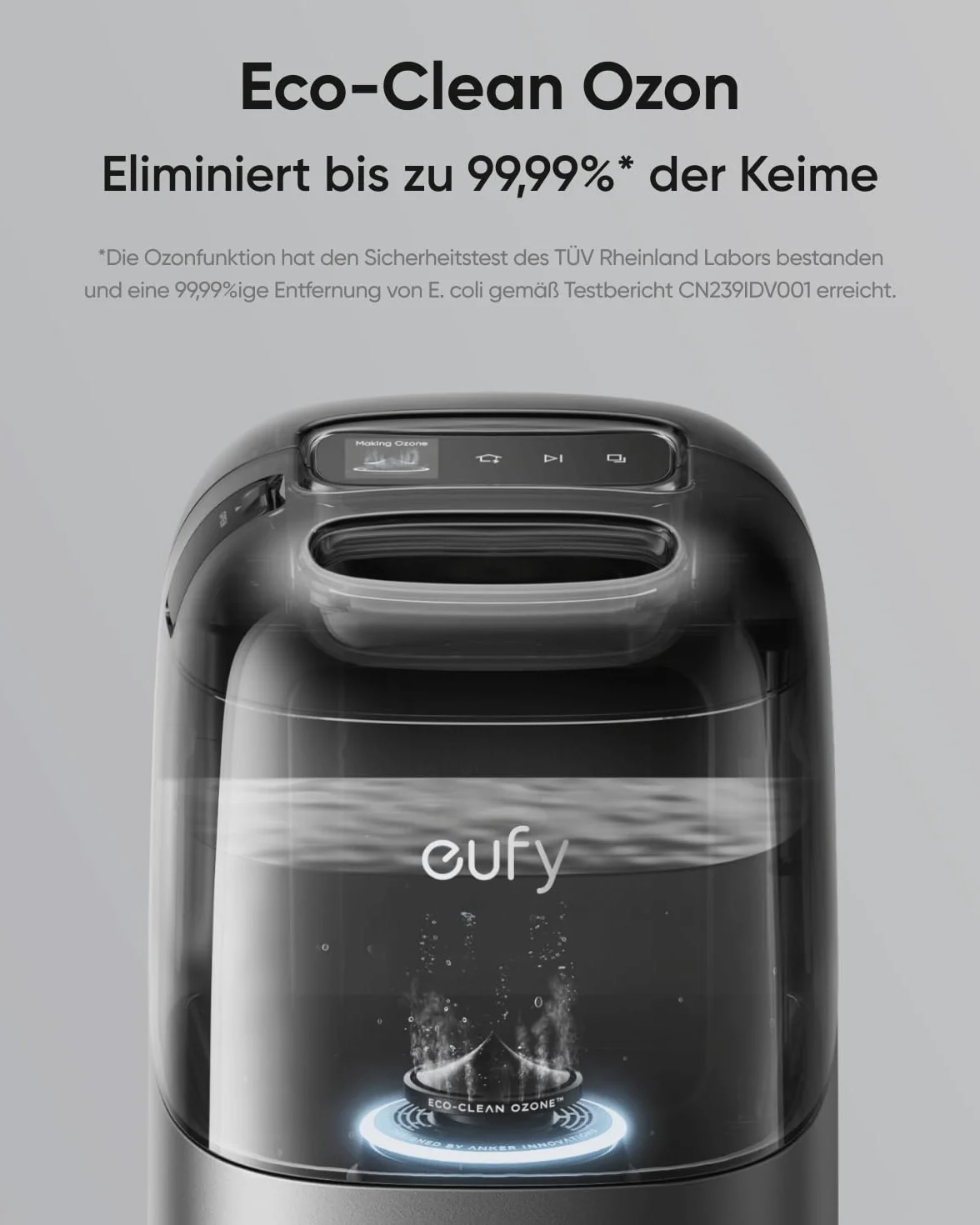 eufy Robot Aspirateur S1 Pro, 8 000 Pa, Cartographie Multi-étages, Lavage des Bords