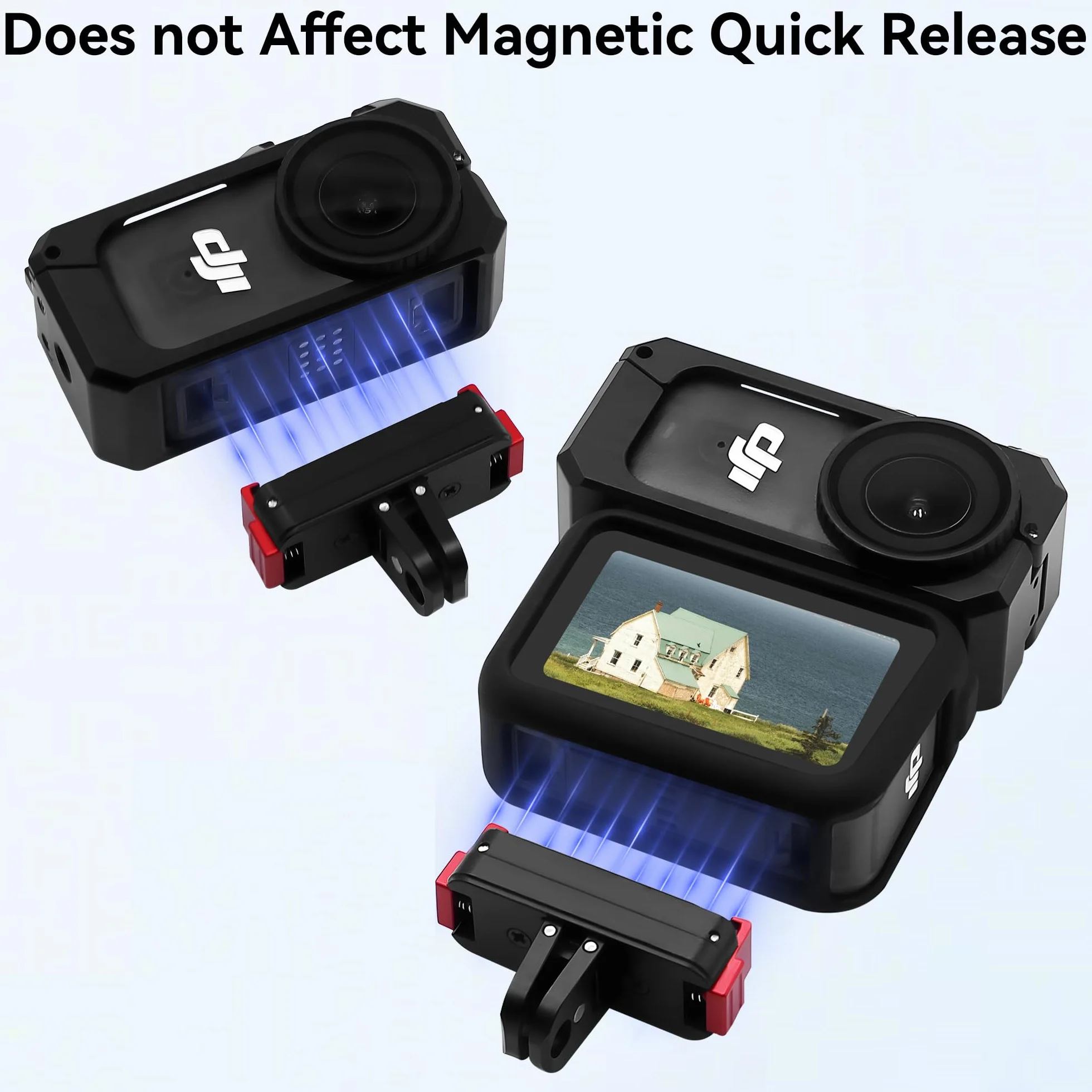 Osmo Nano Klatka Metalowa - Akcesorium 2 w 1 Silikonową Osłoną Ochronną Metalowa Tama Klatka Rozszerzająca Kamerę Akcesoria Ochronne do DJI Osmo Nano Kamery