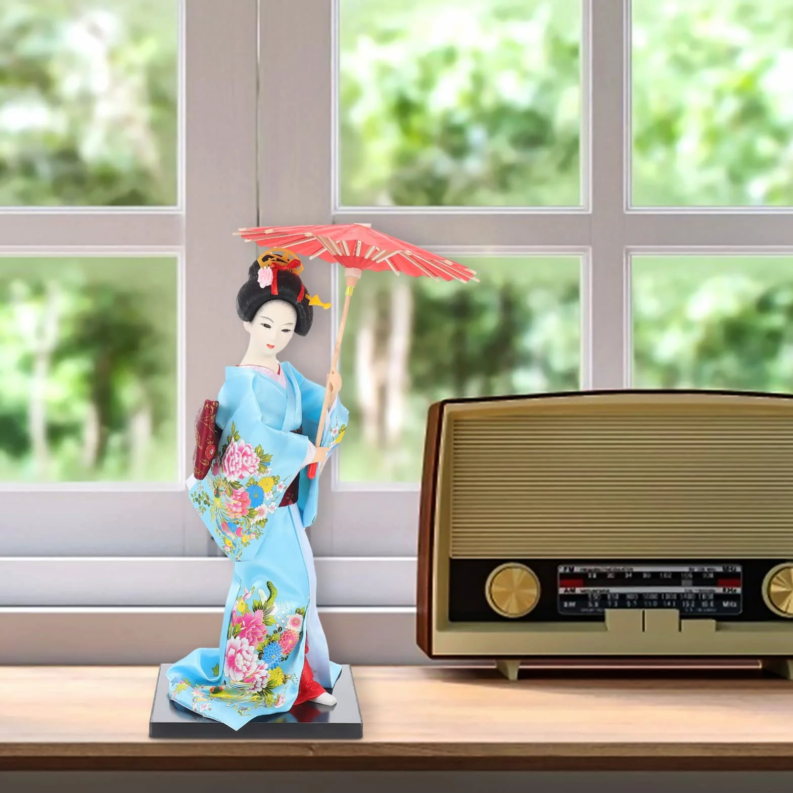 PATKAW Geisha Japonais Kimono Figurine de Collection Décoration de Table Style 1