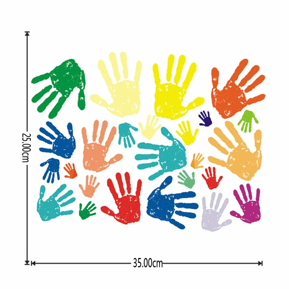Amosfun Autocollants Muraux Enfant PVC Amovible 9.84x13.78 Pouces Décor Chambre Bébé