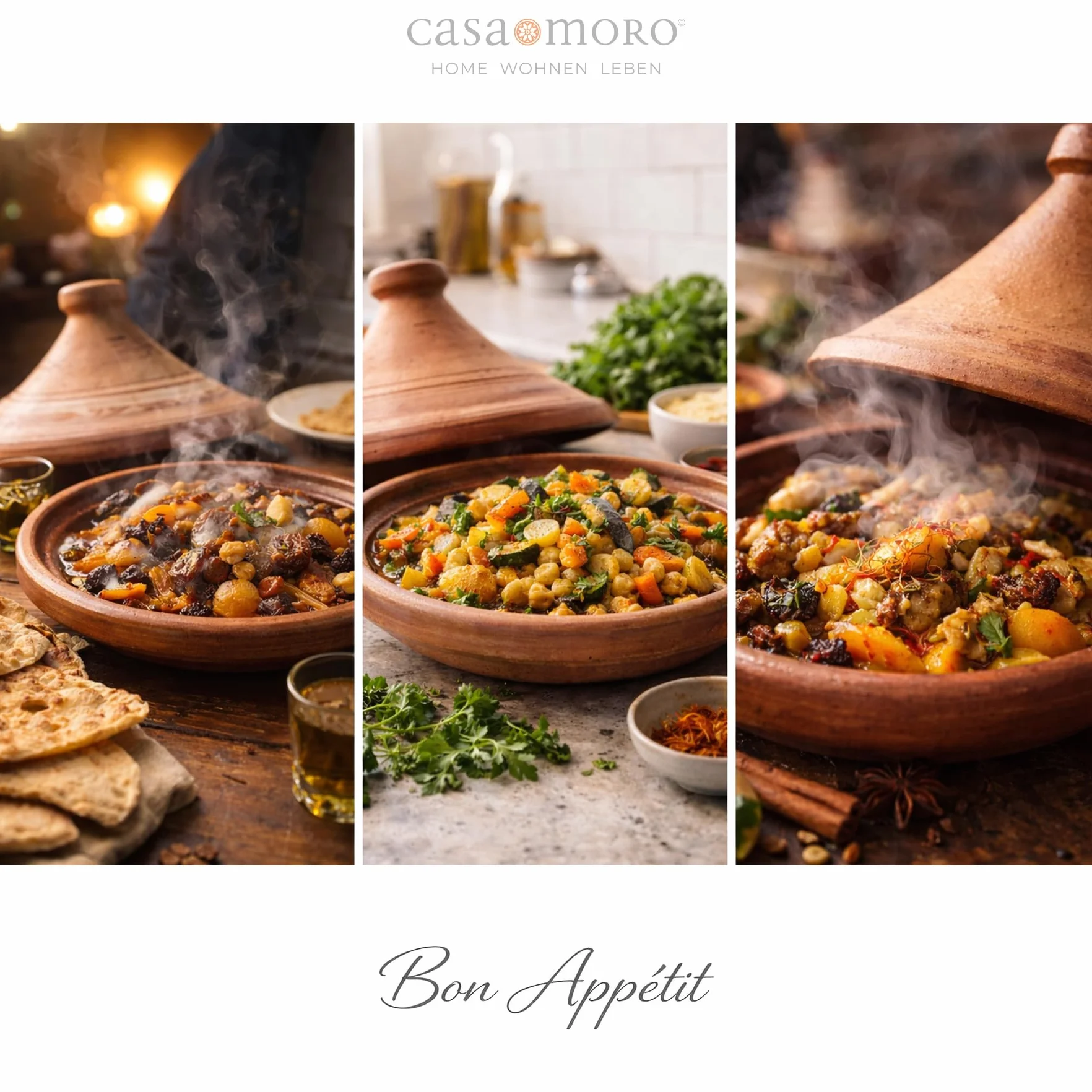 Tajine Cocotte marocaine en argile pour 1 à 2 personnes Ø 25 cm Non émaillée