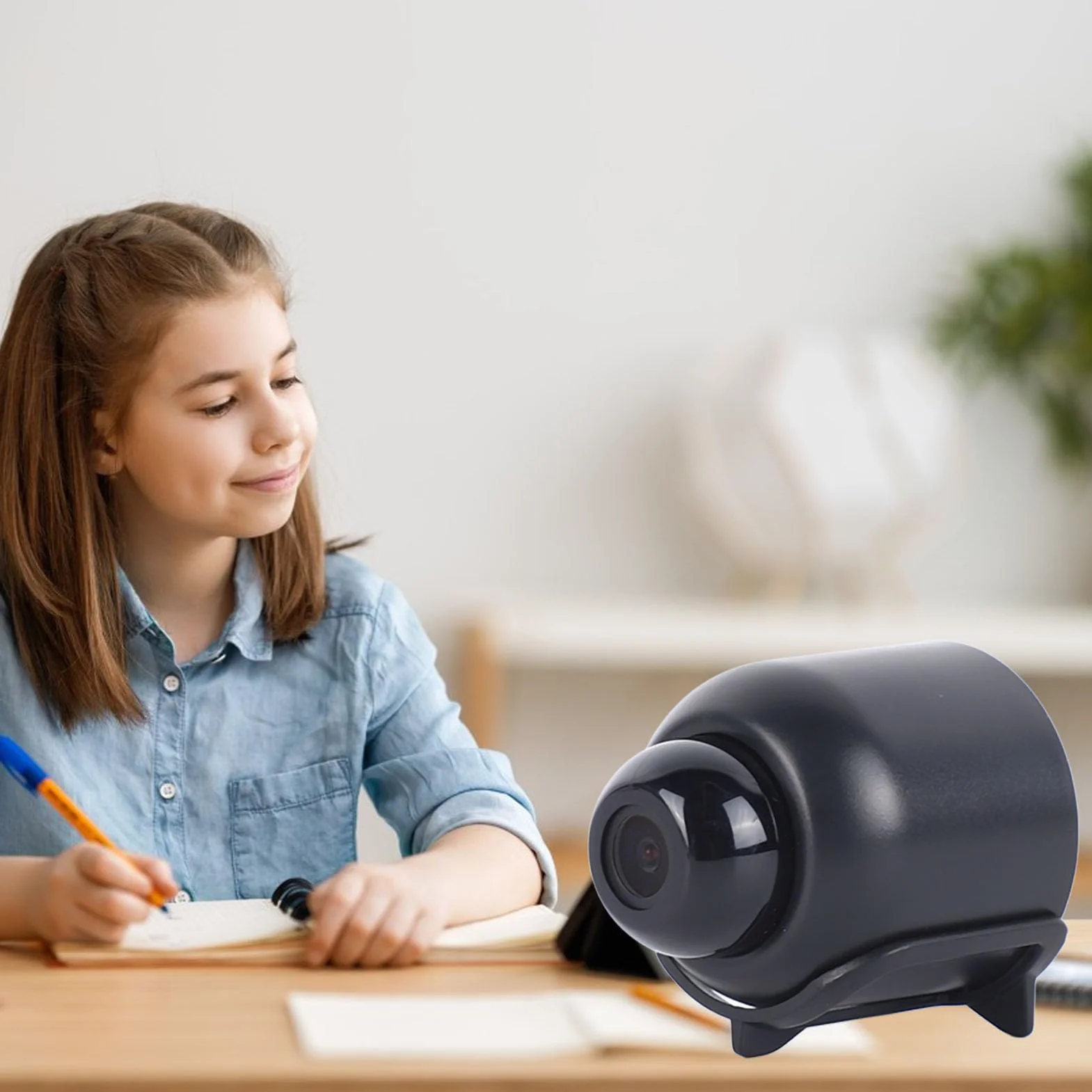 Mini kamera Wi-Fi z telefonem nocnym zdalne monitorowanie do domu, wewnątrz, mobilna kamera bezpieczeństwa