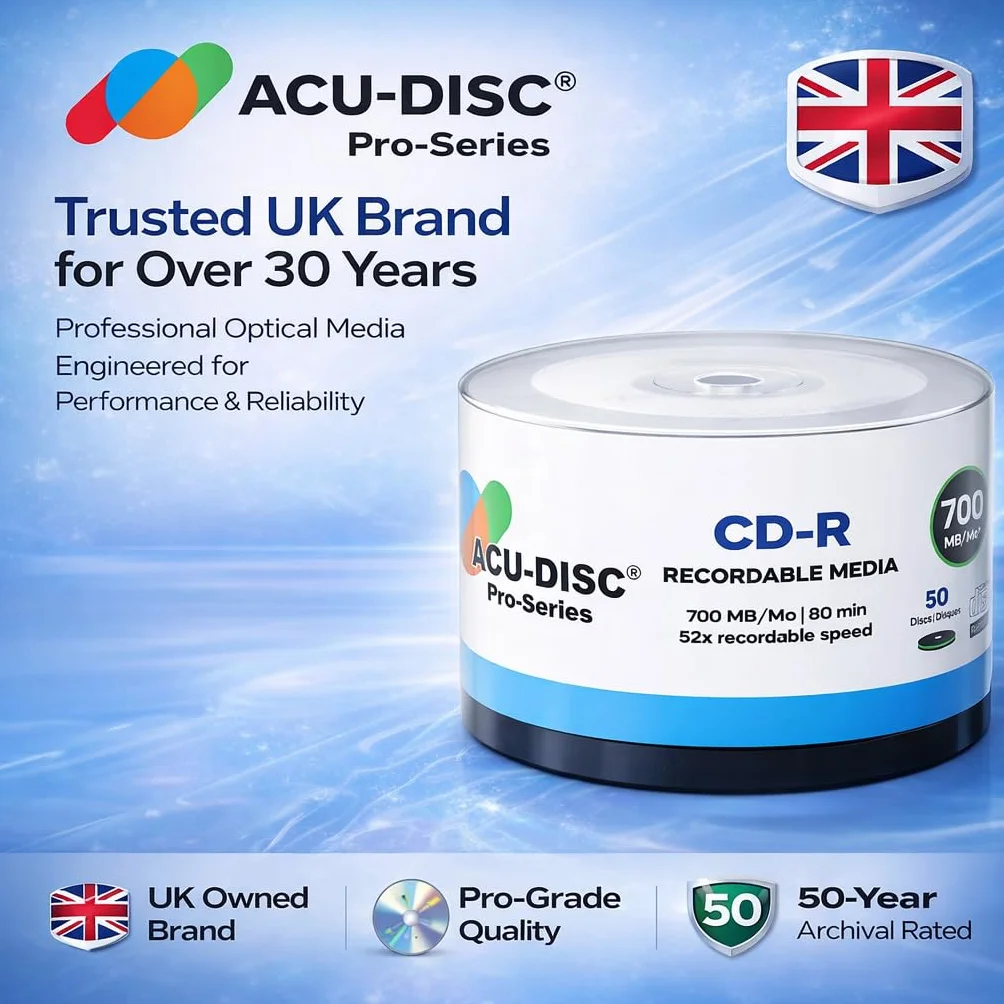 Pro-Series CD-R80 Lot de 50 disques vierges 700 Mo 52x 80 min Protection UV