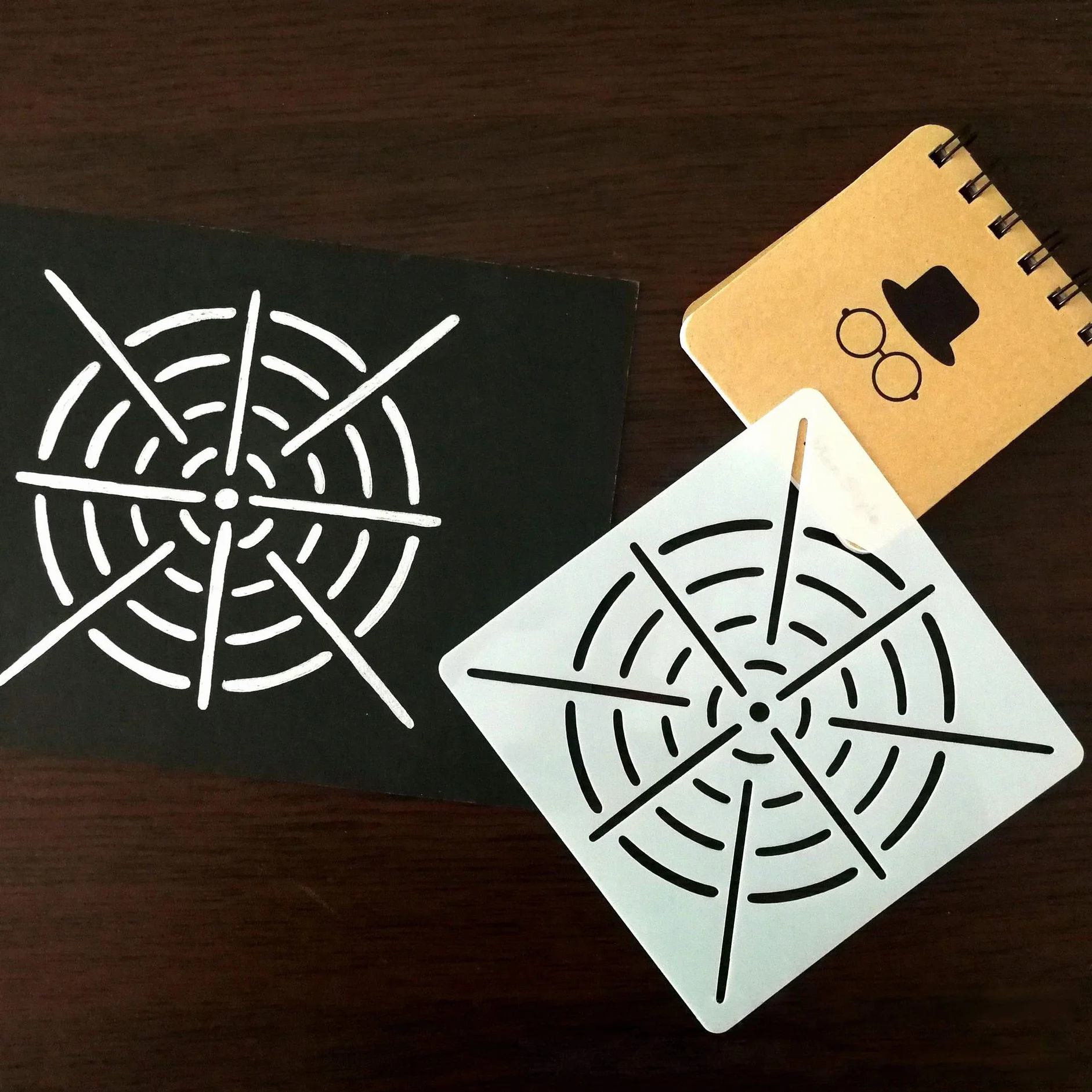 Pochoirs Mandala Dotting Stencils, Moule de Peinture, 6 Pièces pour DIY Décor
