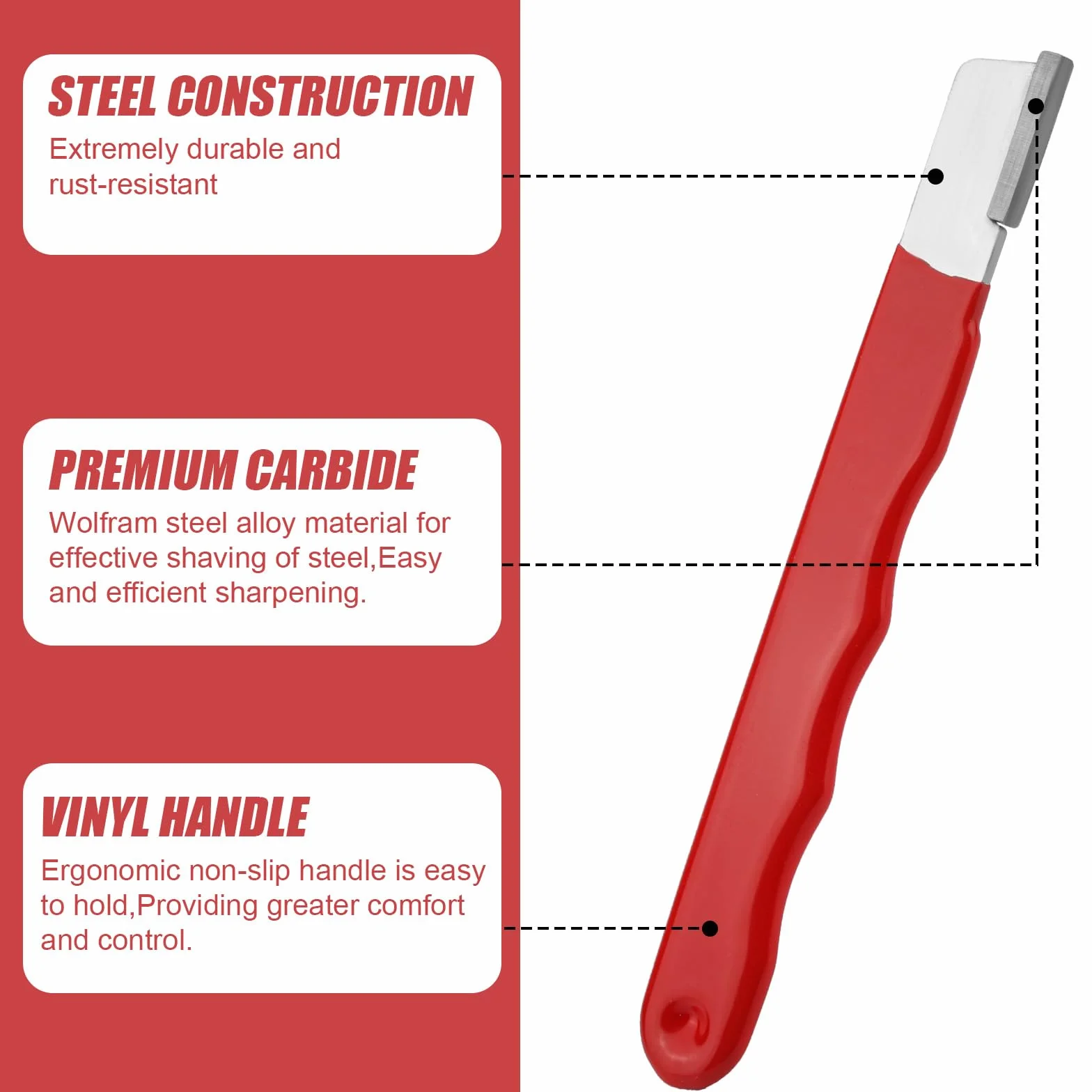 Aiguiseurs d'Outils de Jardin Lot de 2, Aiguiseur Polyvalent Portable pour Lames Sécateurs Hachettes Ciseaux Faucilles Cisailles (Noir et Rouge)
