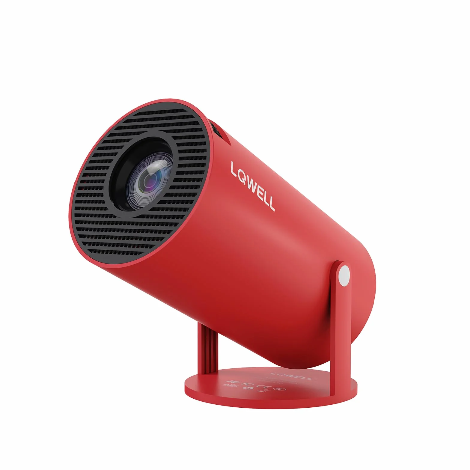 LQWELL Mini projektor, obsługuje 5G WiFi, BT5.0 z systemem Android, automatyczna korekcja trapezu, kąt 220 stopni, wyświetlacz 130 cali do telefonu/komputera/Xboxa, kino domowe 4K, HDMI