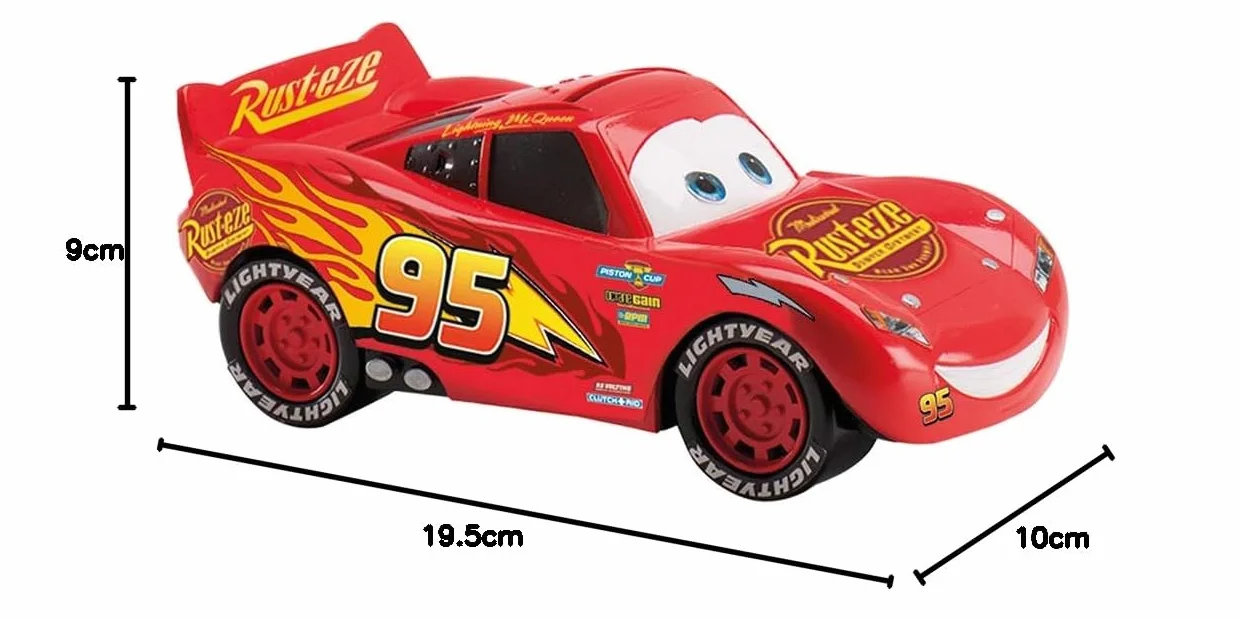 Tirelire enfant Cars plastique Disney 20 cm avec 12 billets azyme