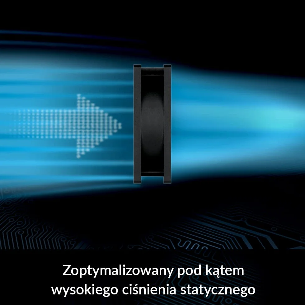 ARCTIC P8 Silent – 80 mm wyjątkowo cichy wentylator, zoptymalizowany pod kątem ciśnienia statycznego, niemal bezgłośny silnik wentylatora, wentylator obudowy, PC, 1600 rpm - Czarny